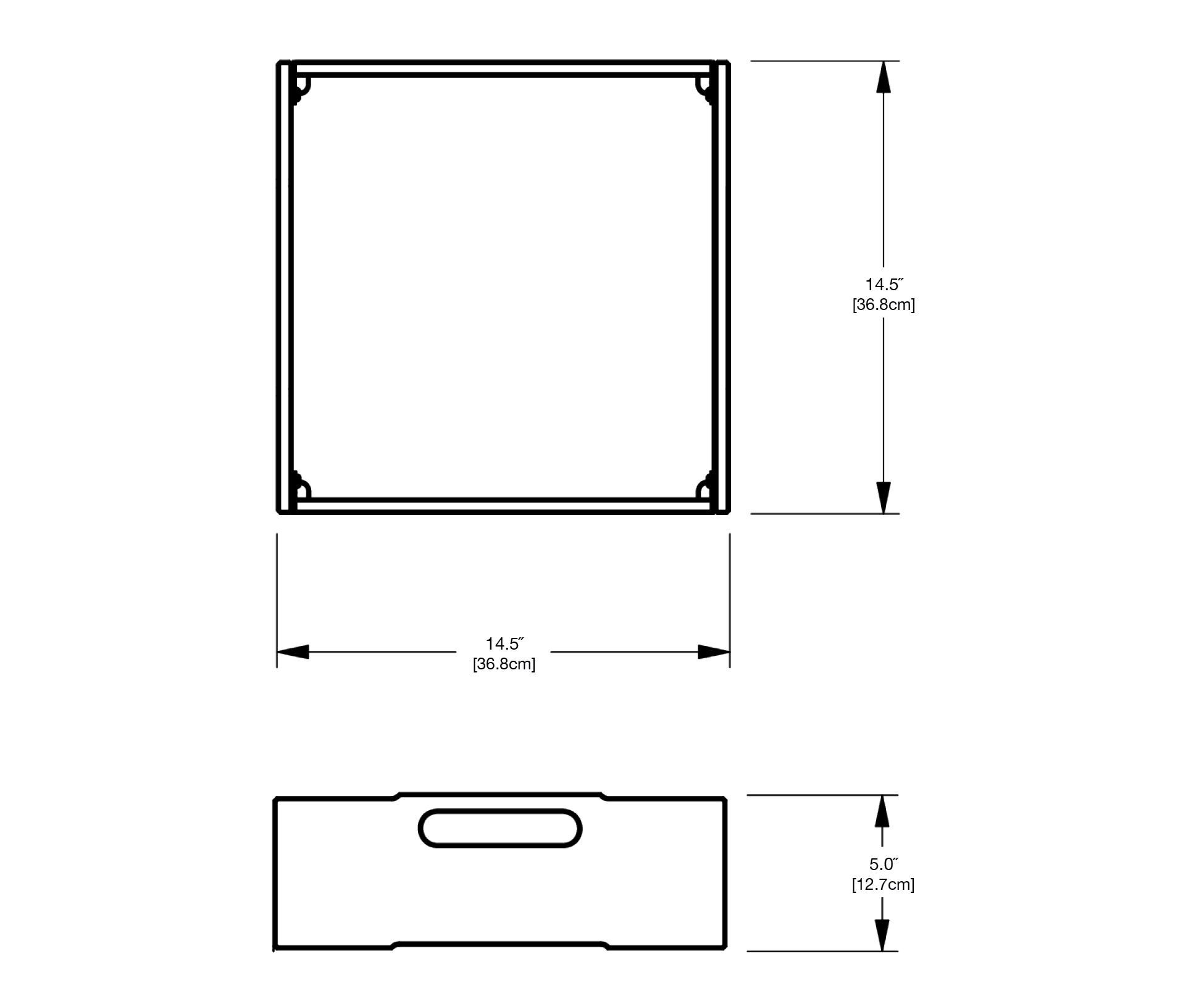 A La Carte Tray Dimensions