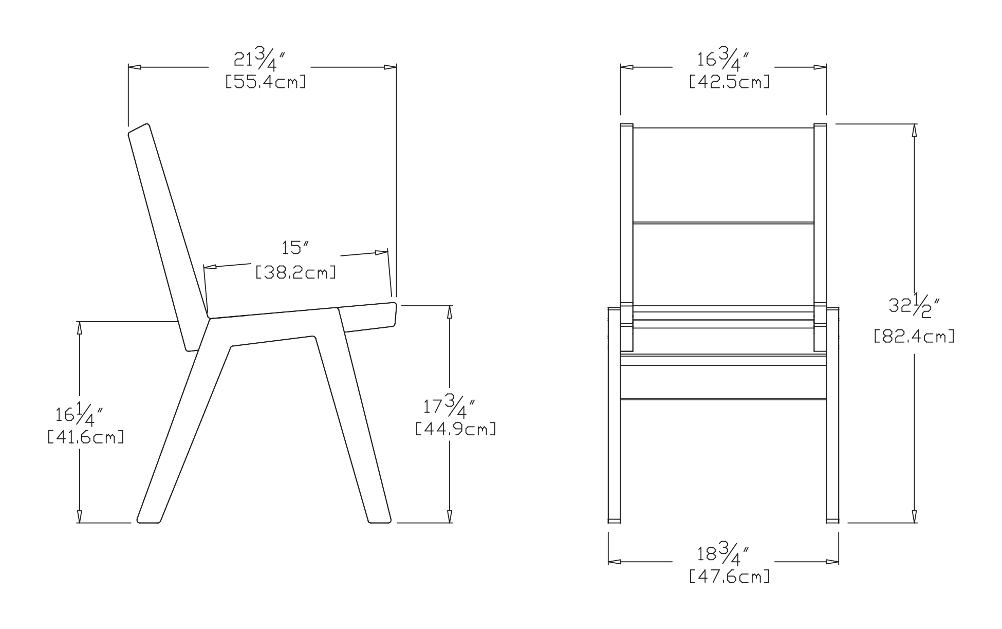 Alfresco Dining Chair Dimensions