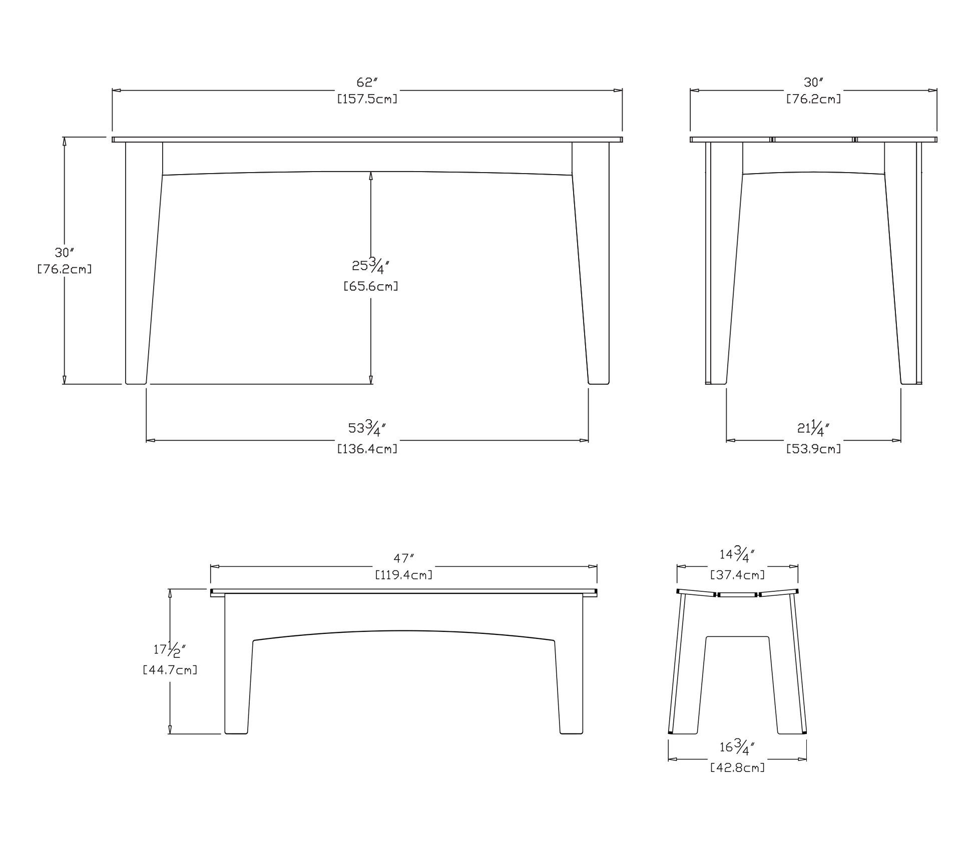 Alfresco Table 62 Dining Set Dimensions
