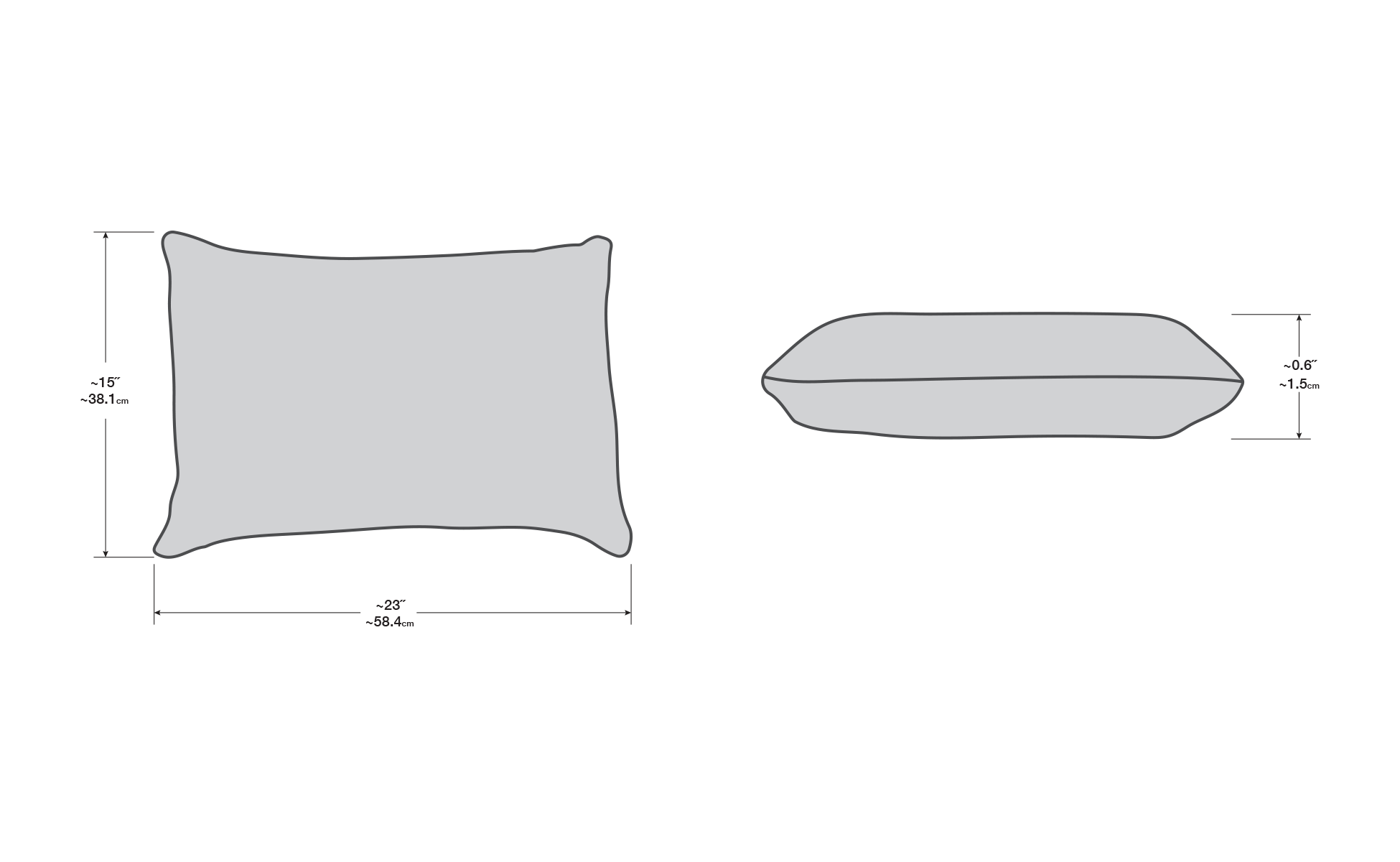 bläanks + loll Rectangle Pillow Dimensions