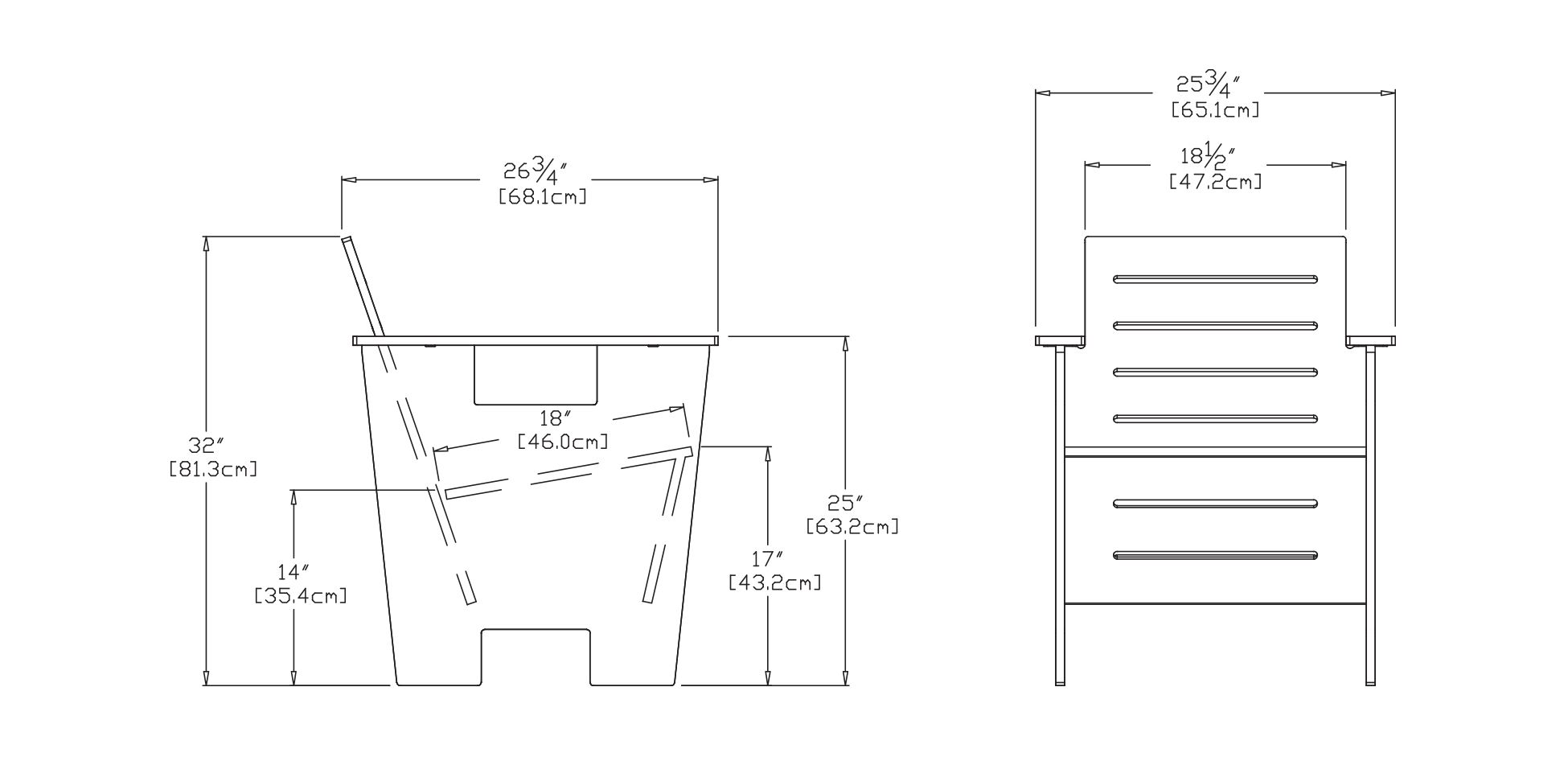 Go Club Chair Dimensions