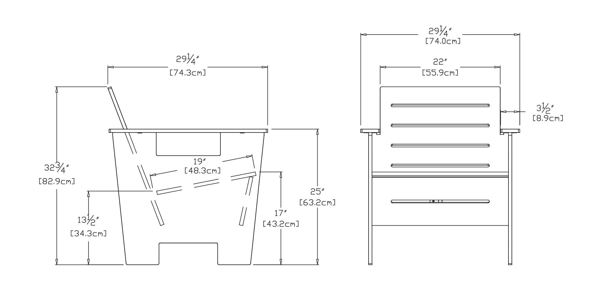 Go Lounge Dimensions