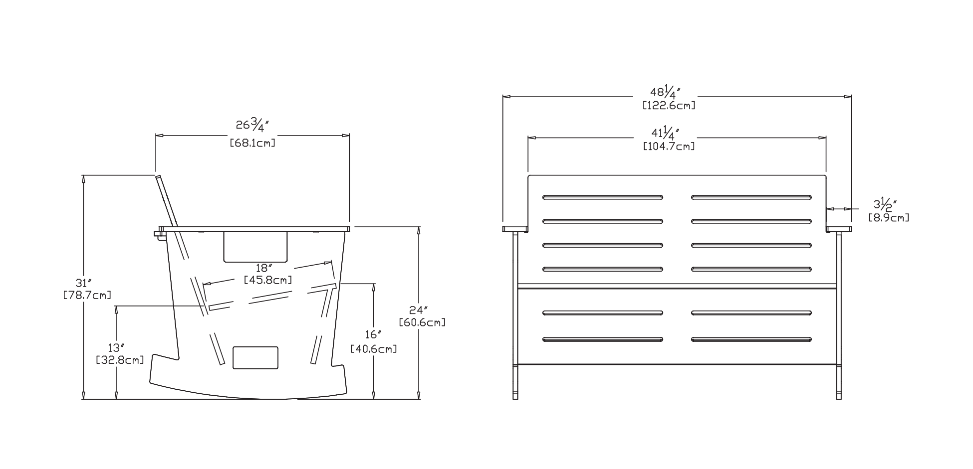 Go Love Rocker Dimensions
