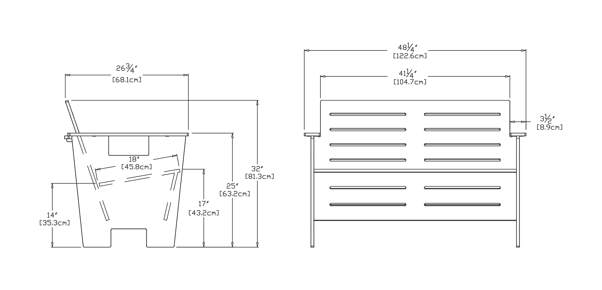 Go Love Seat Dimensions
