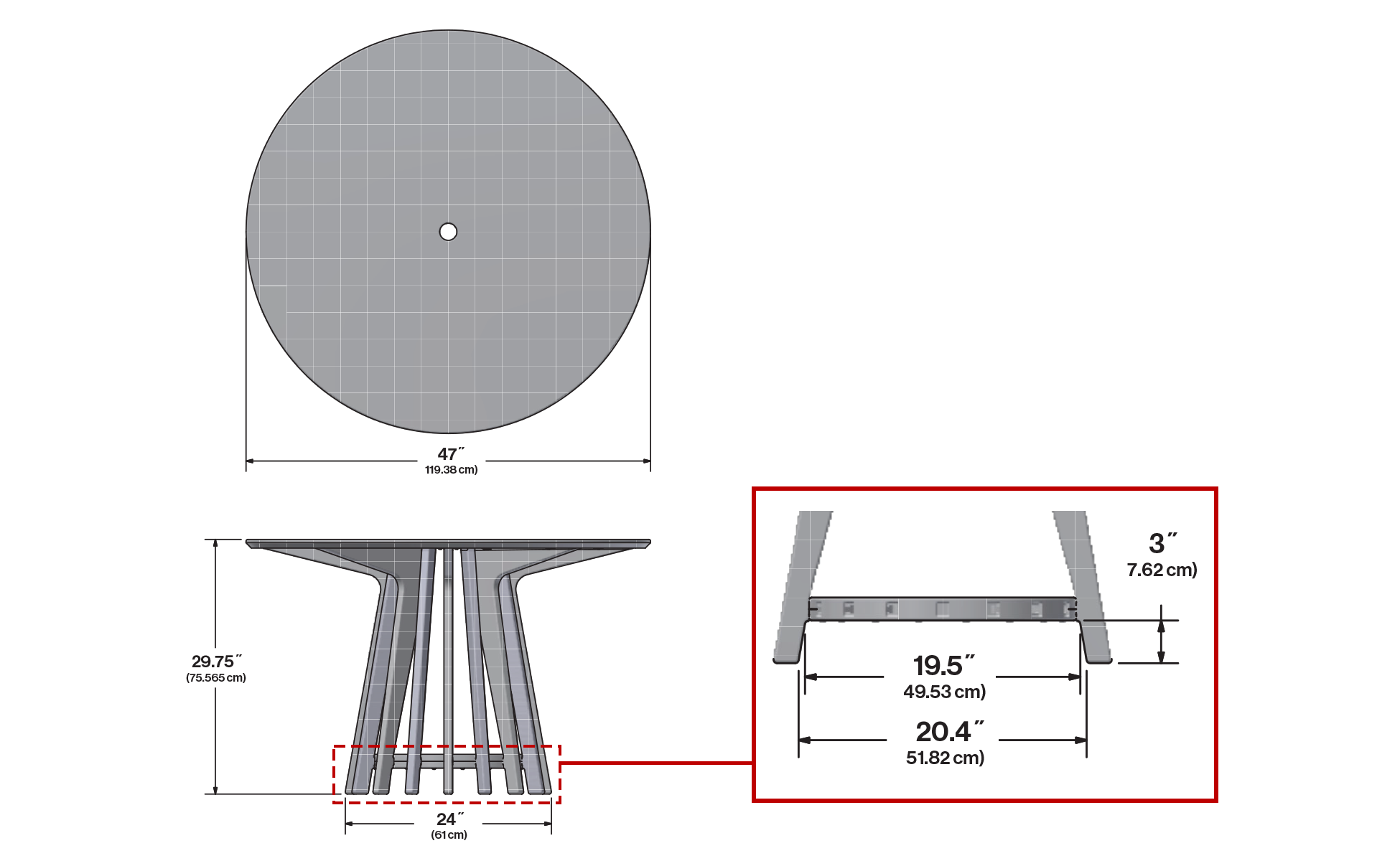 Good Company Dining Table Dimensions
