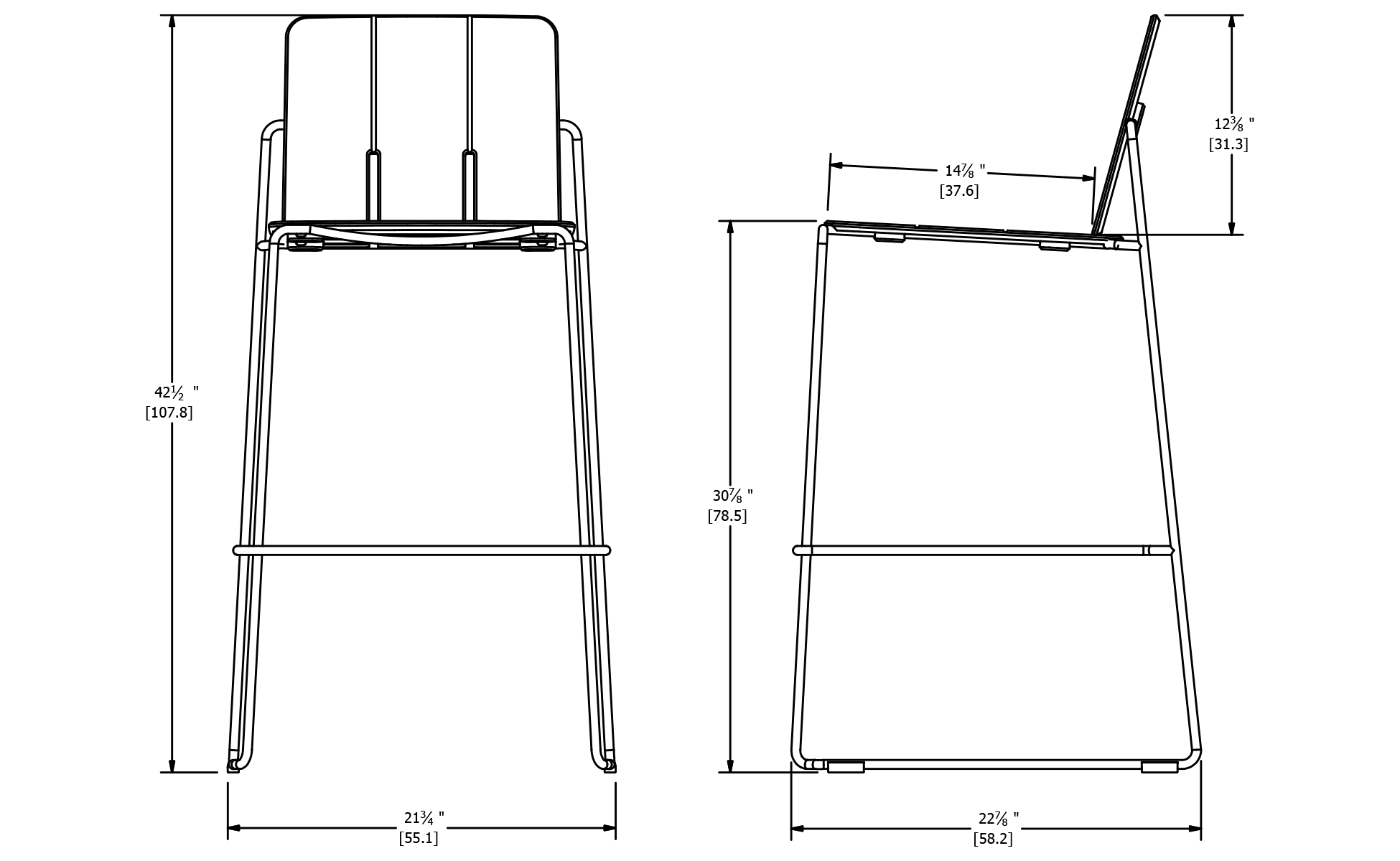 Keene Bar Stool Dimensions
