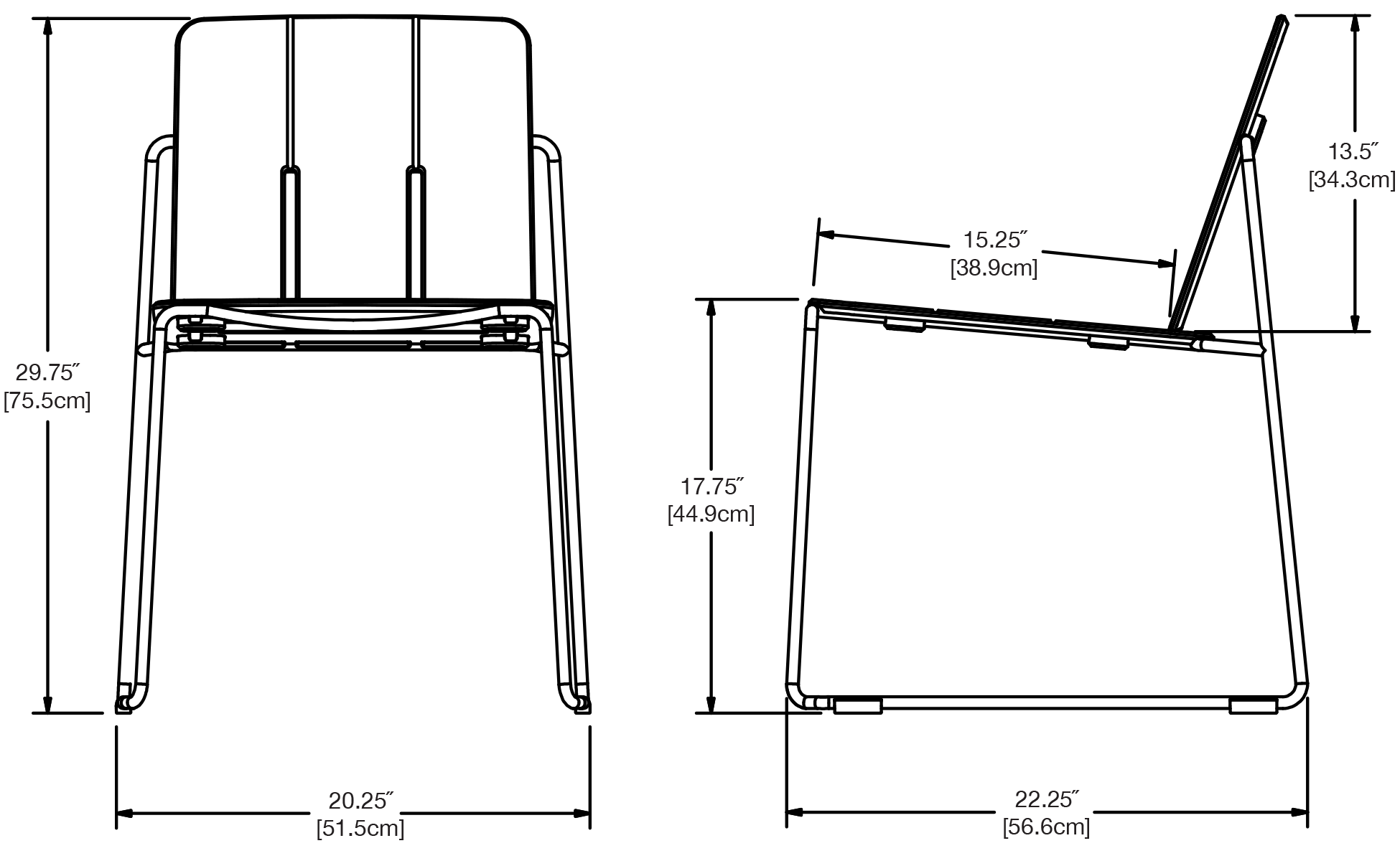 Keene Dining Chair Dimensions