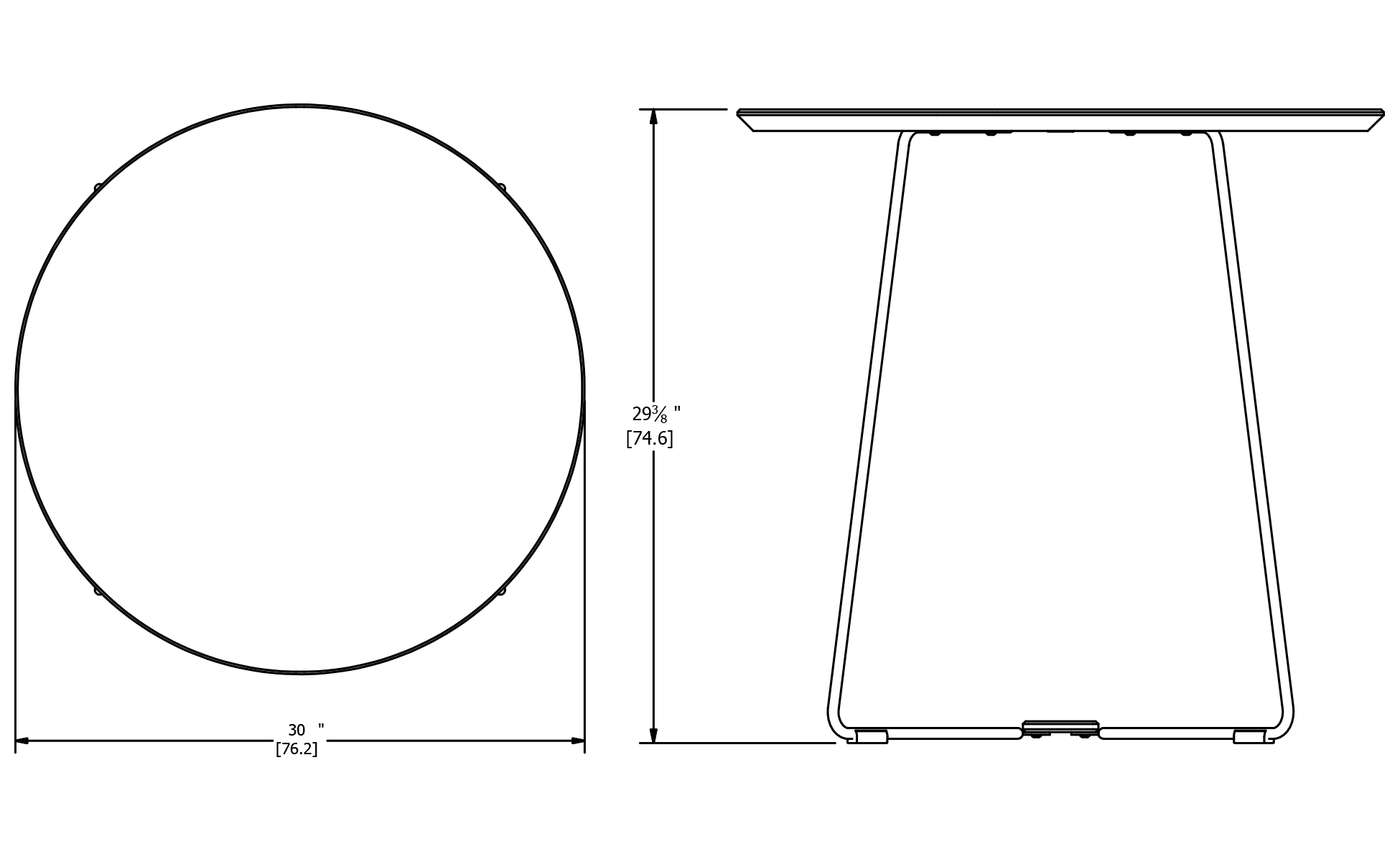 Keene Dining Table Dimensions