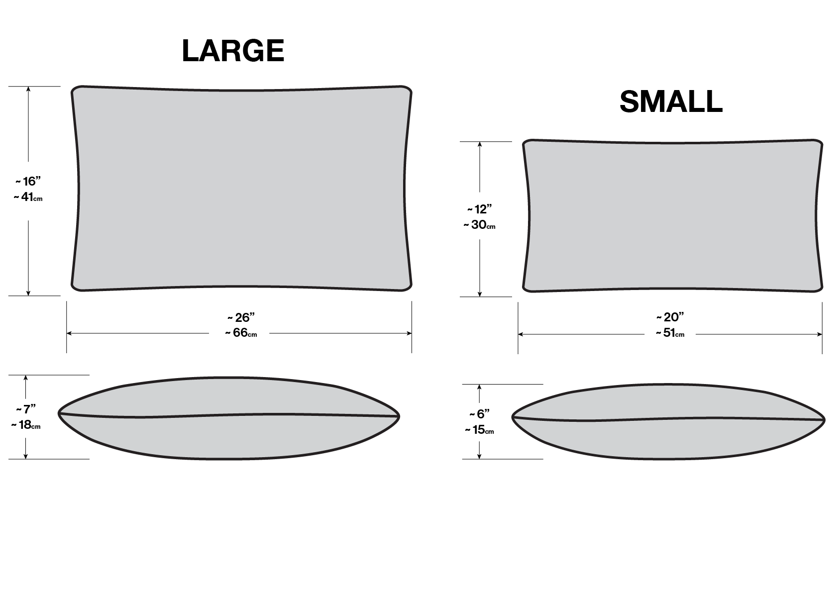 Loll Rectangle Pillow Dimensions