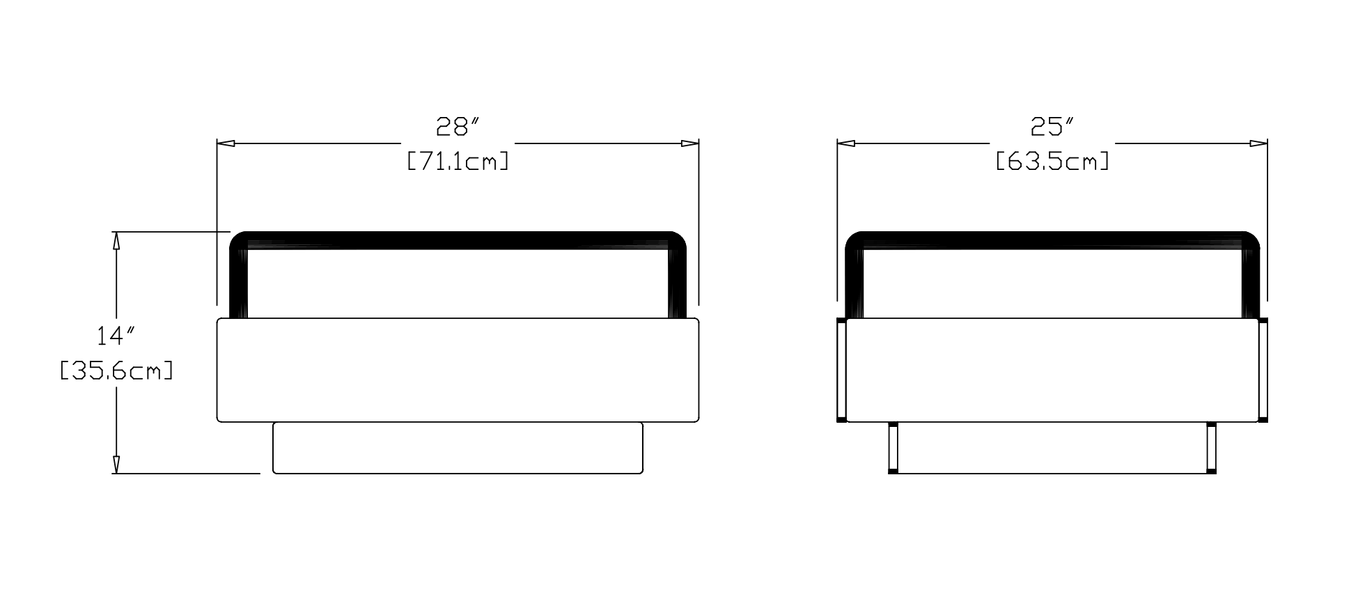 Nisswa Ottoman Dimensions