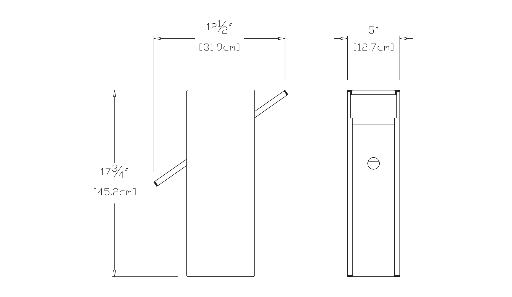 Rapson Modern Birdhouse Dimensions