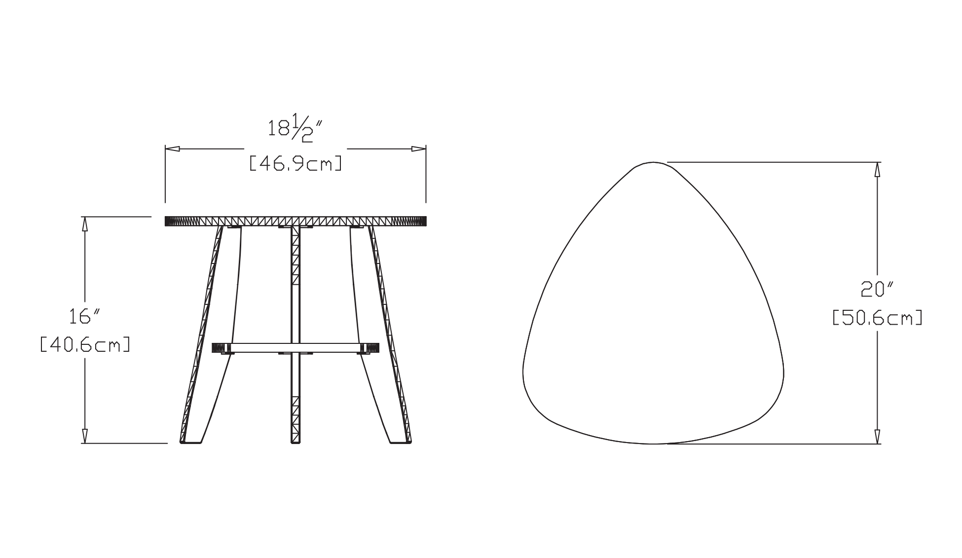 Rapson Side Table Dimensions