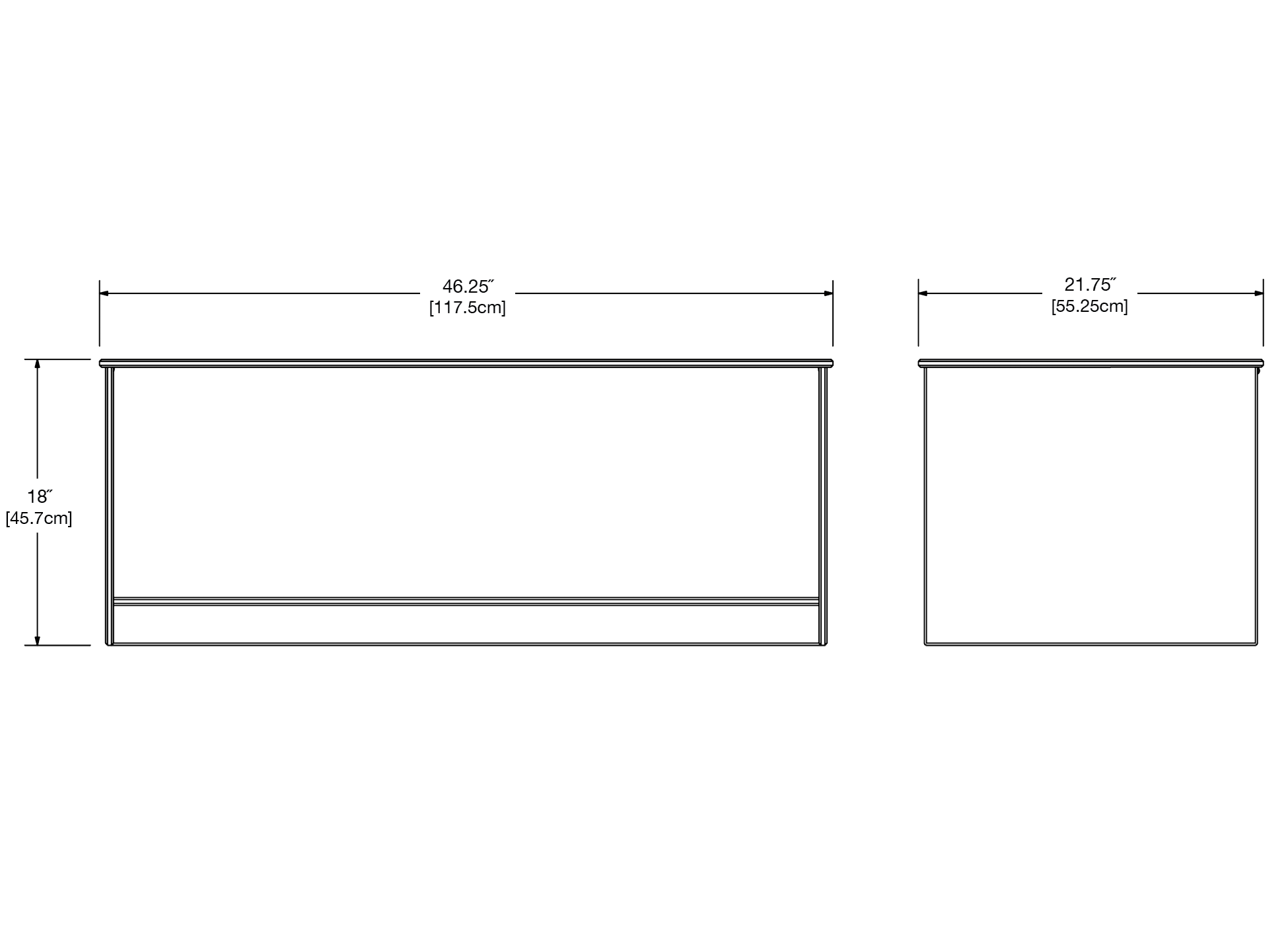 Slider Storage Chest Dimensions