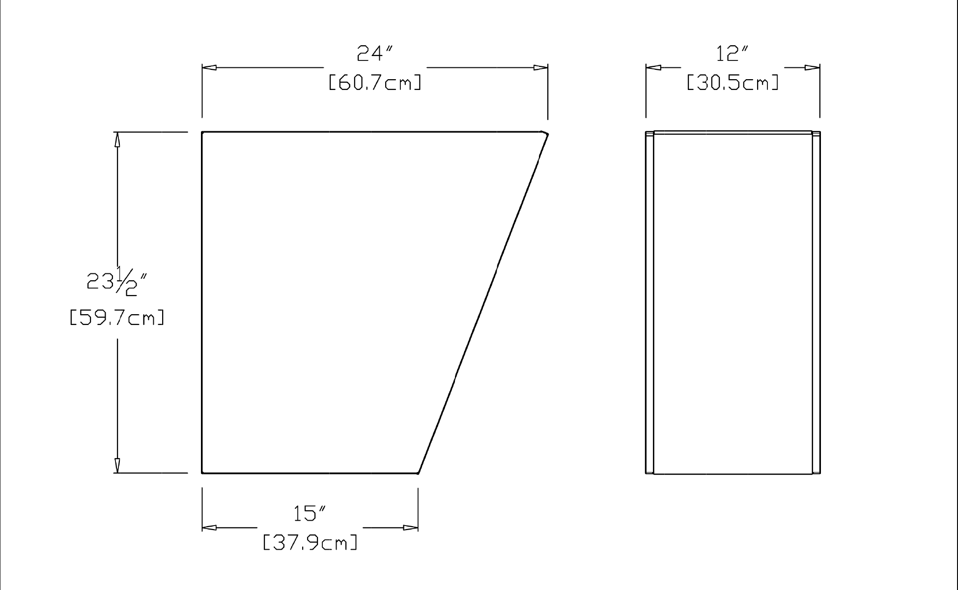 Tessellate Jut, Standard 18 Dimensions