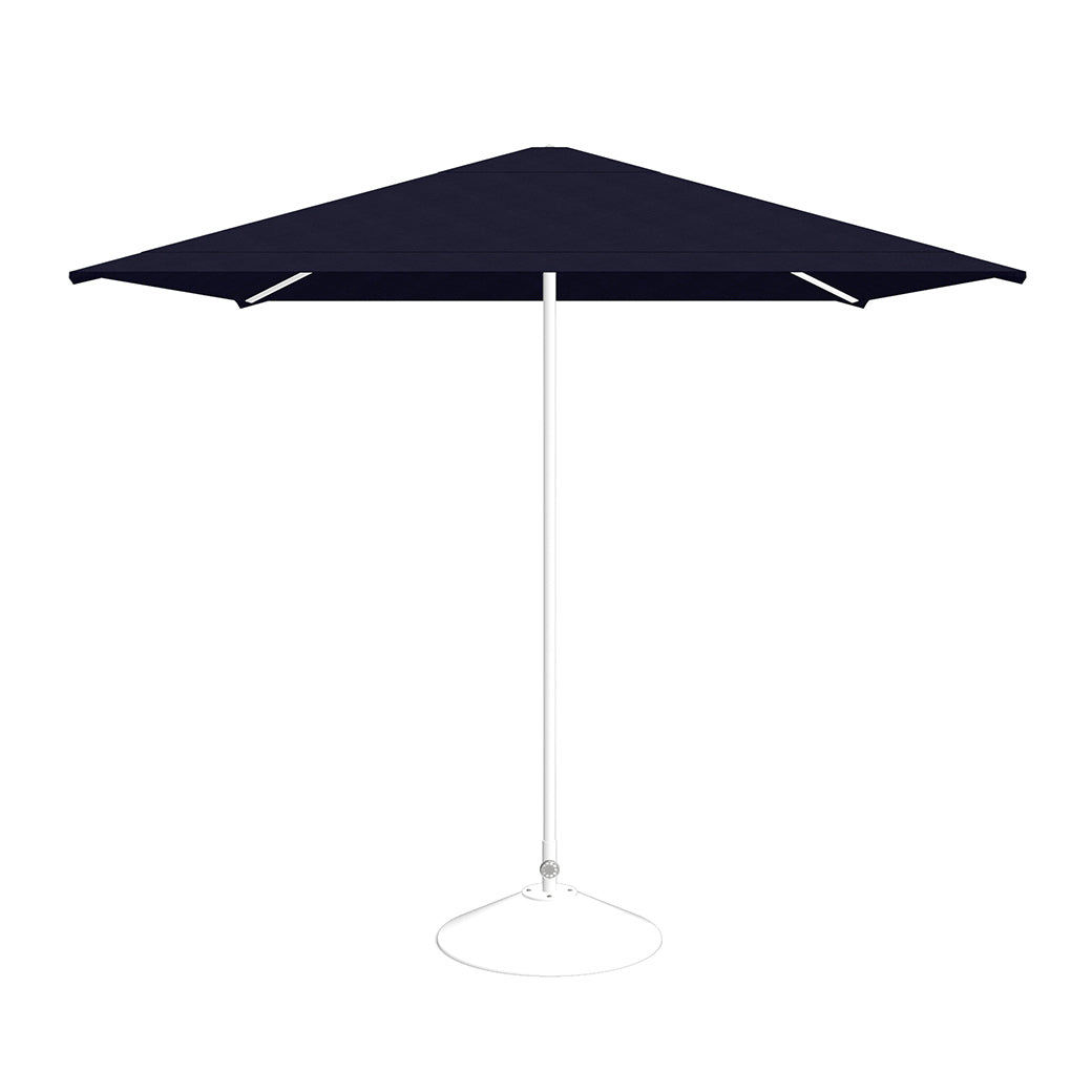 black square patio umbrella Loll Designs Square Loll Umbrella + Base