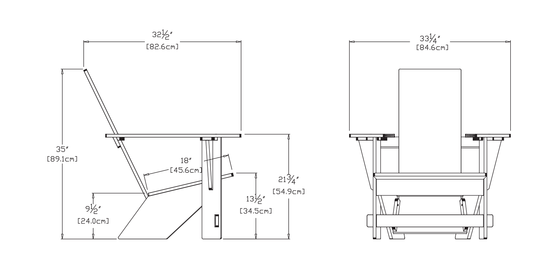 Westport Adirondack Chair Dimensions