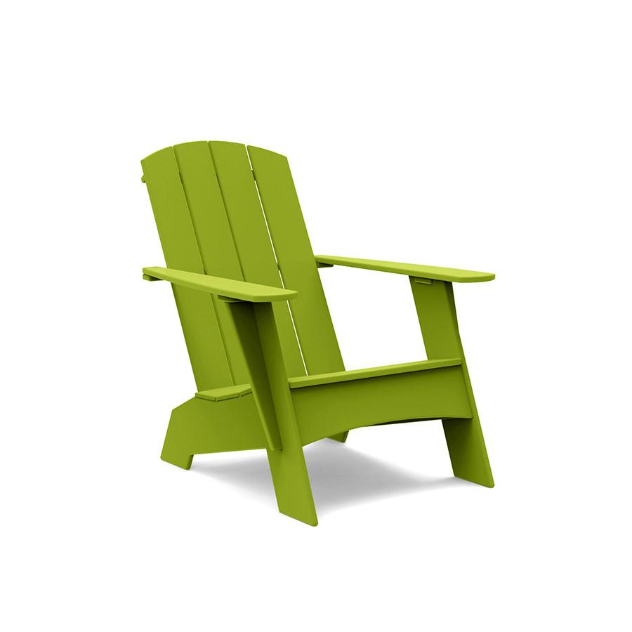studio curved adirondack bench in leaf green