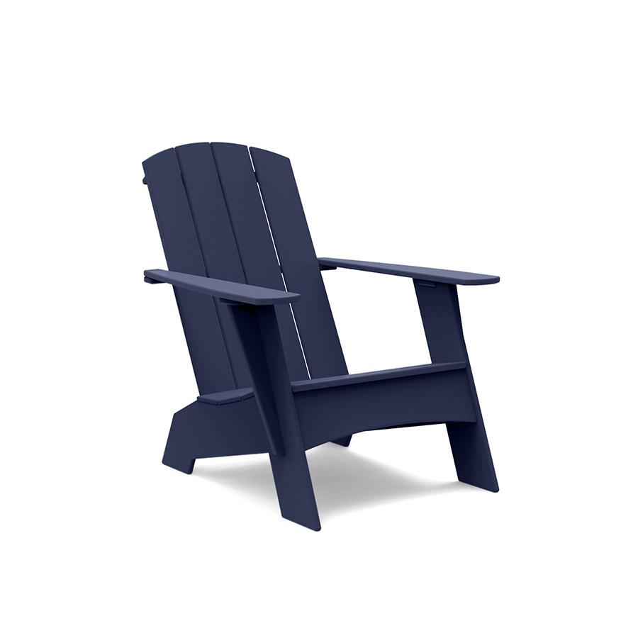 studio curved adirondack bench in navy