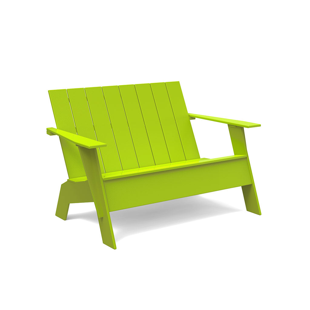 studio tall adirondack bench in leaf green