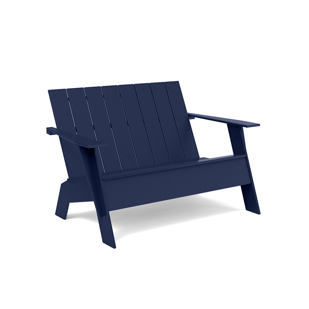studio tall adirondack bench in navy