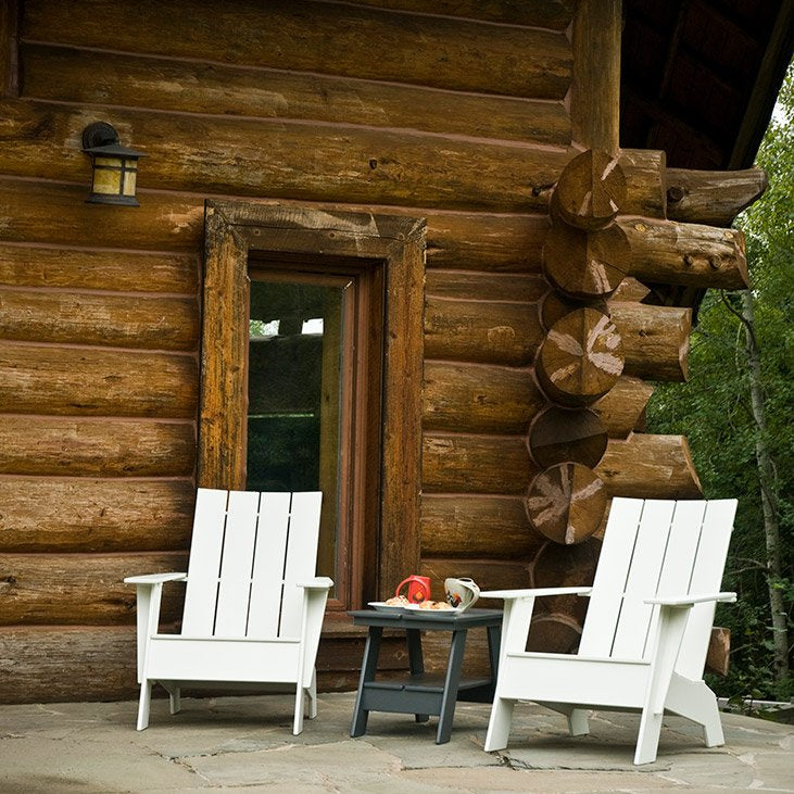 modern log cabin adirondack chair