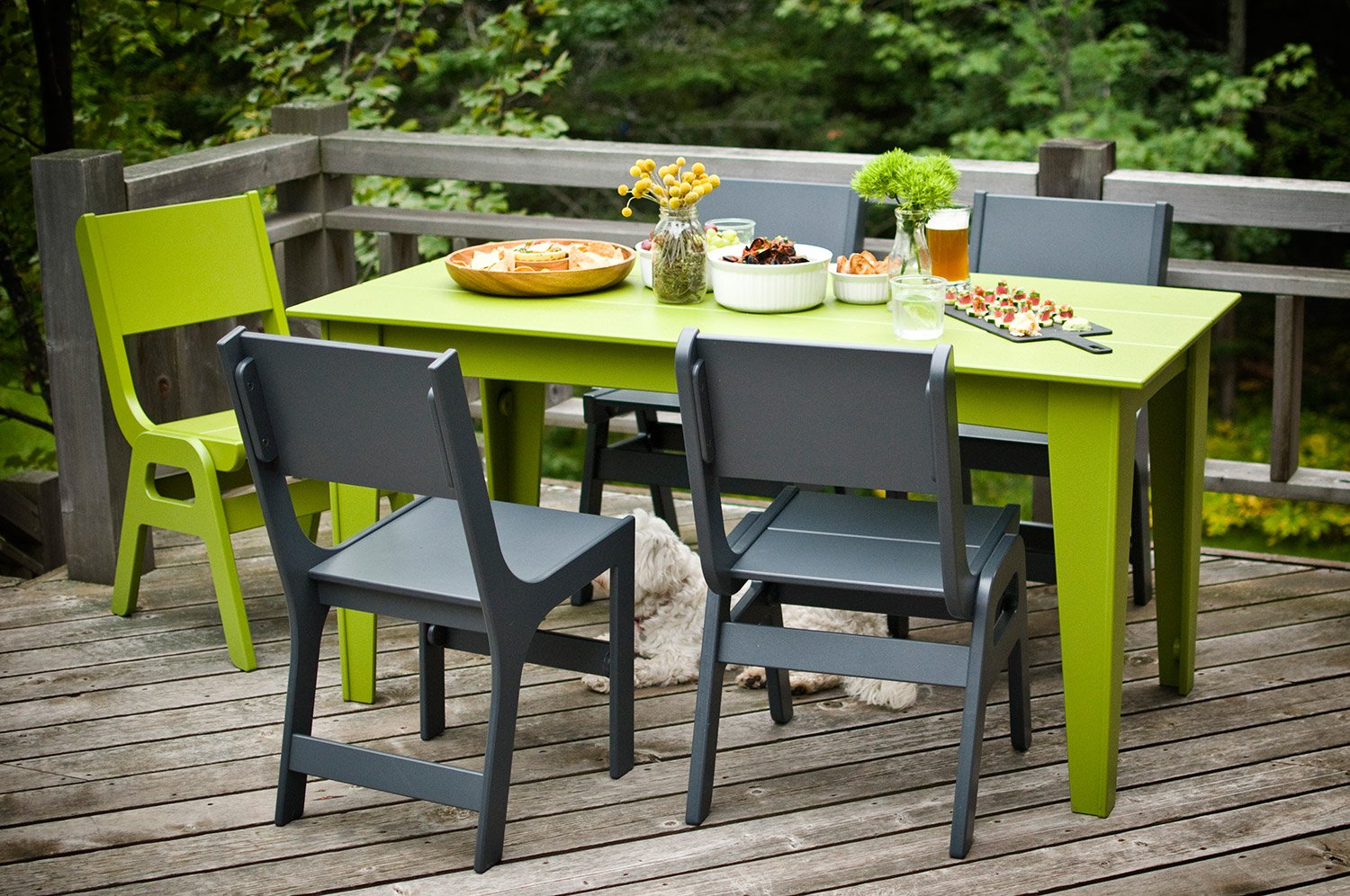 alfresco outdoor dining table chair