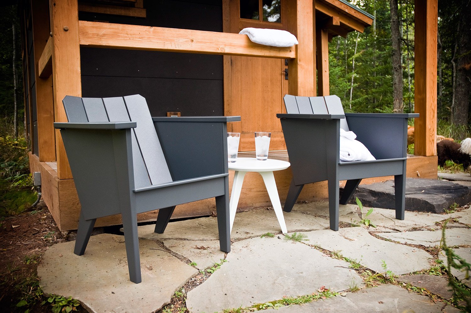 sauna seating chair recycled