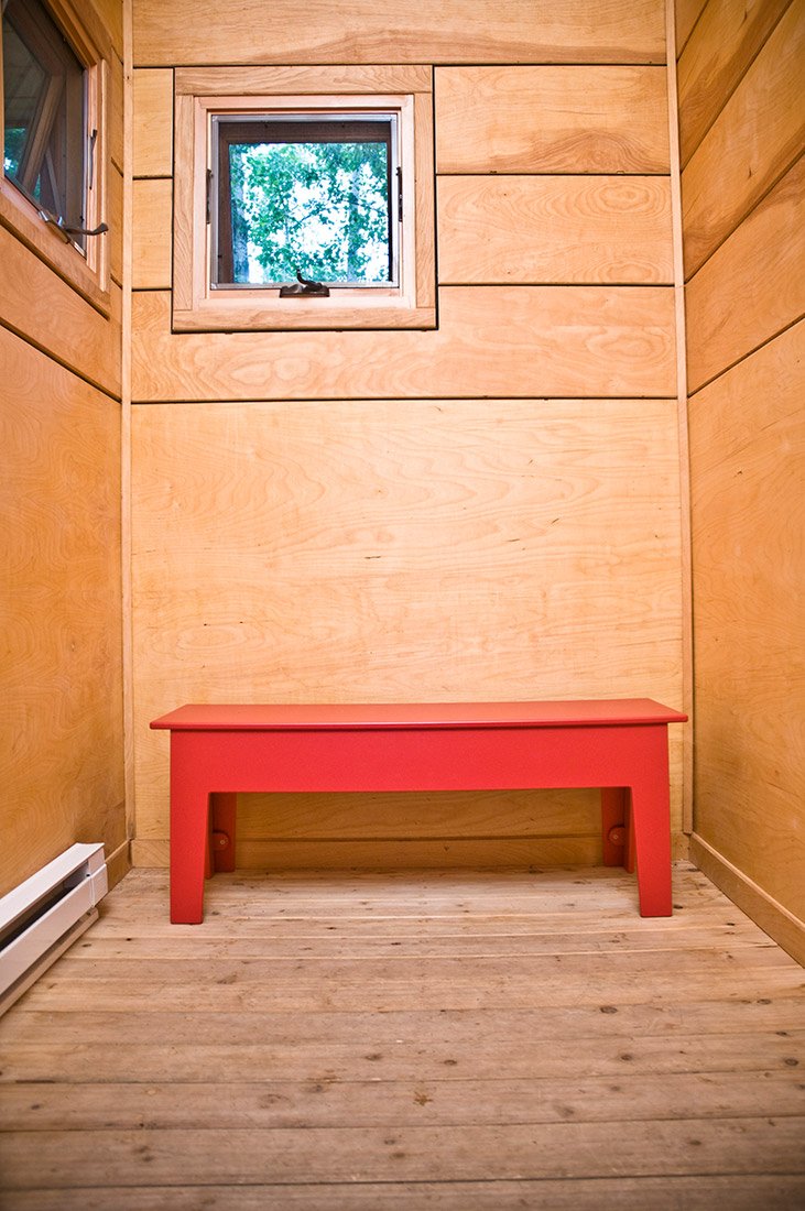 sauna bench