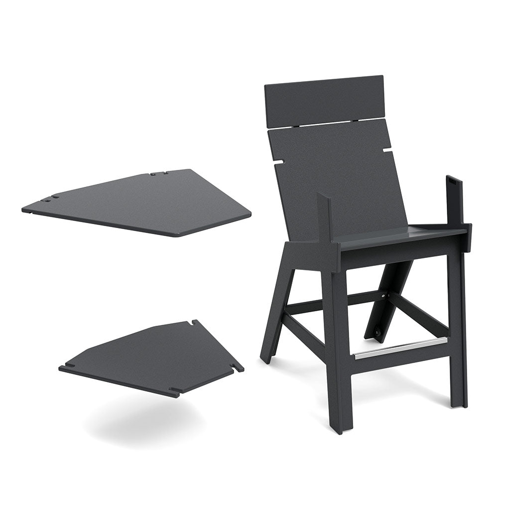 Lollygagger Hi Rise Armless Chair with Bridge 40