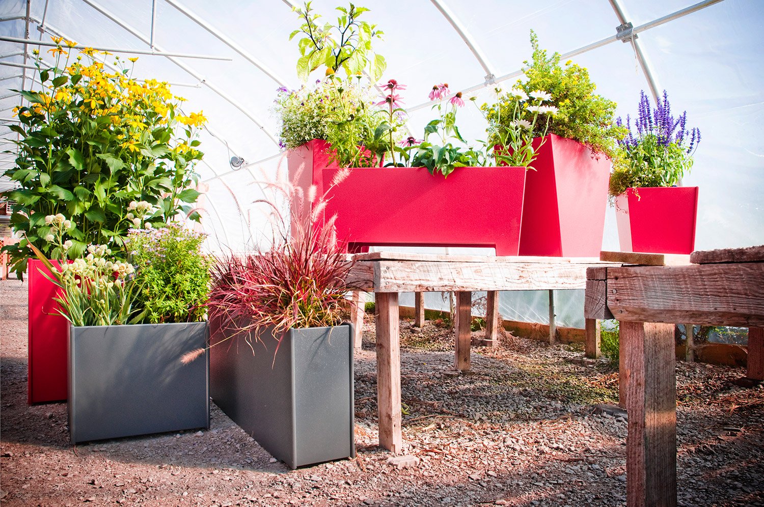 modern flower garden planters