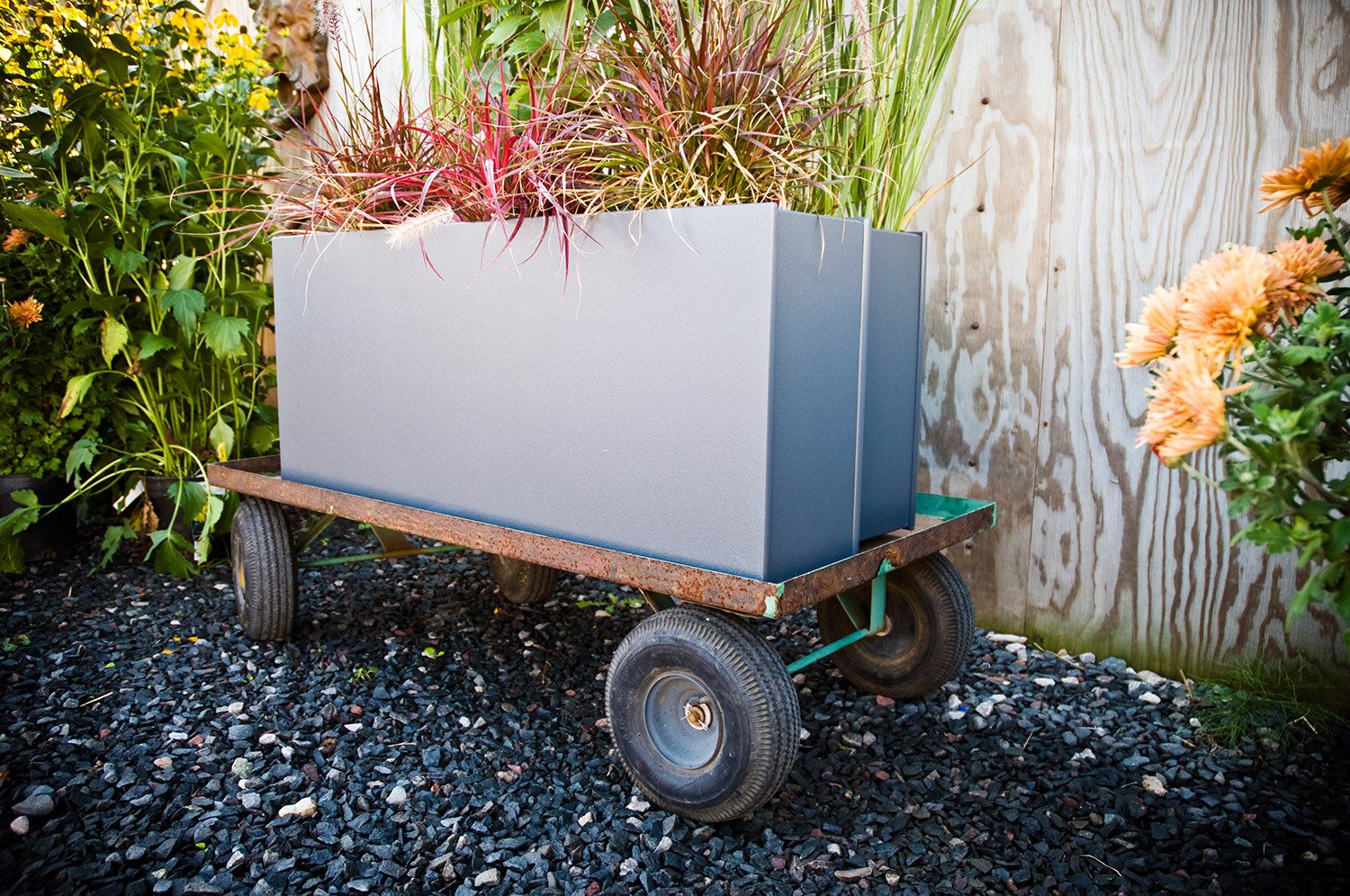 modern large planter recycled hdpe