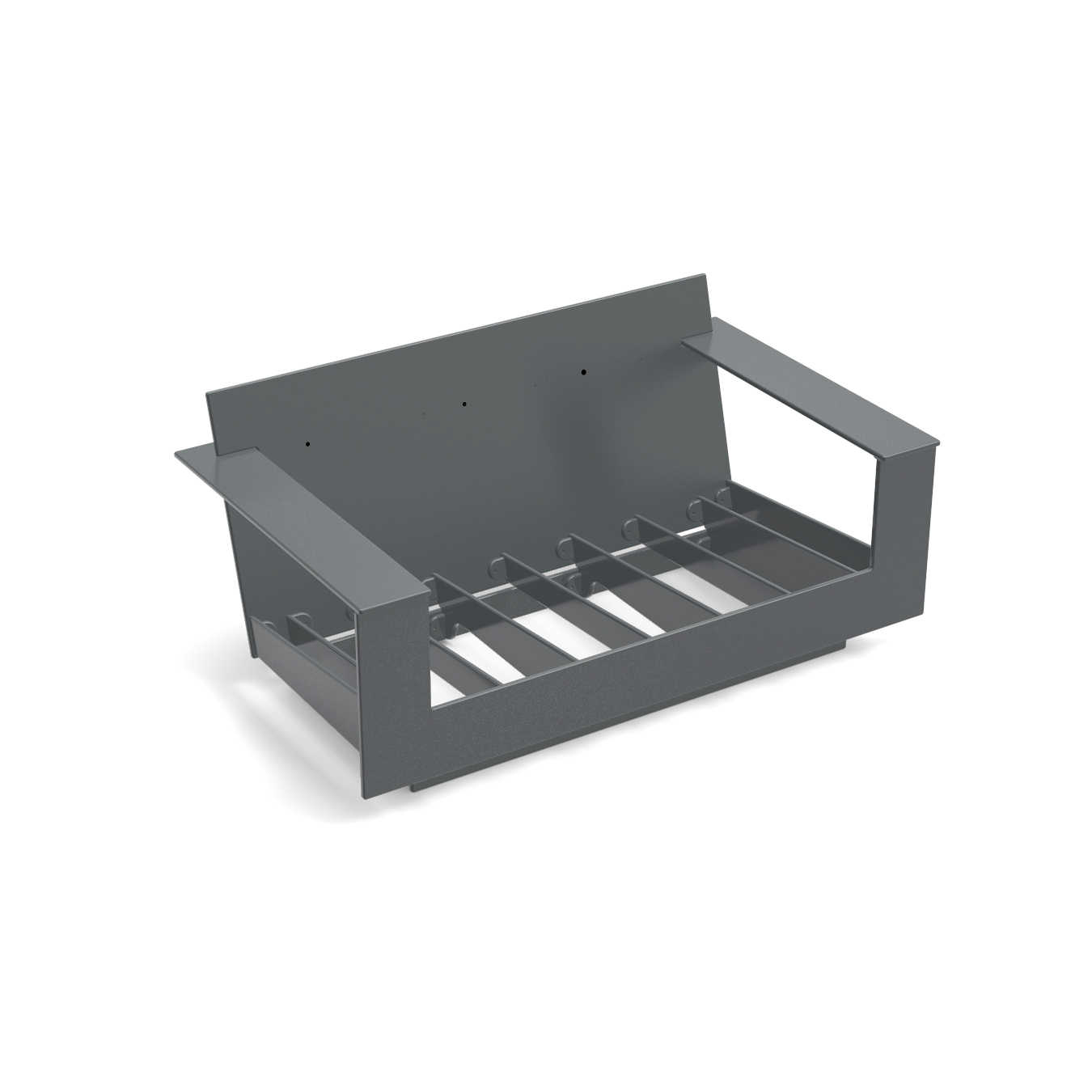 nisswa loveseat frame in black without cushion