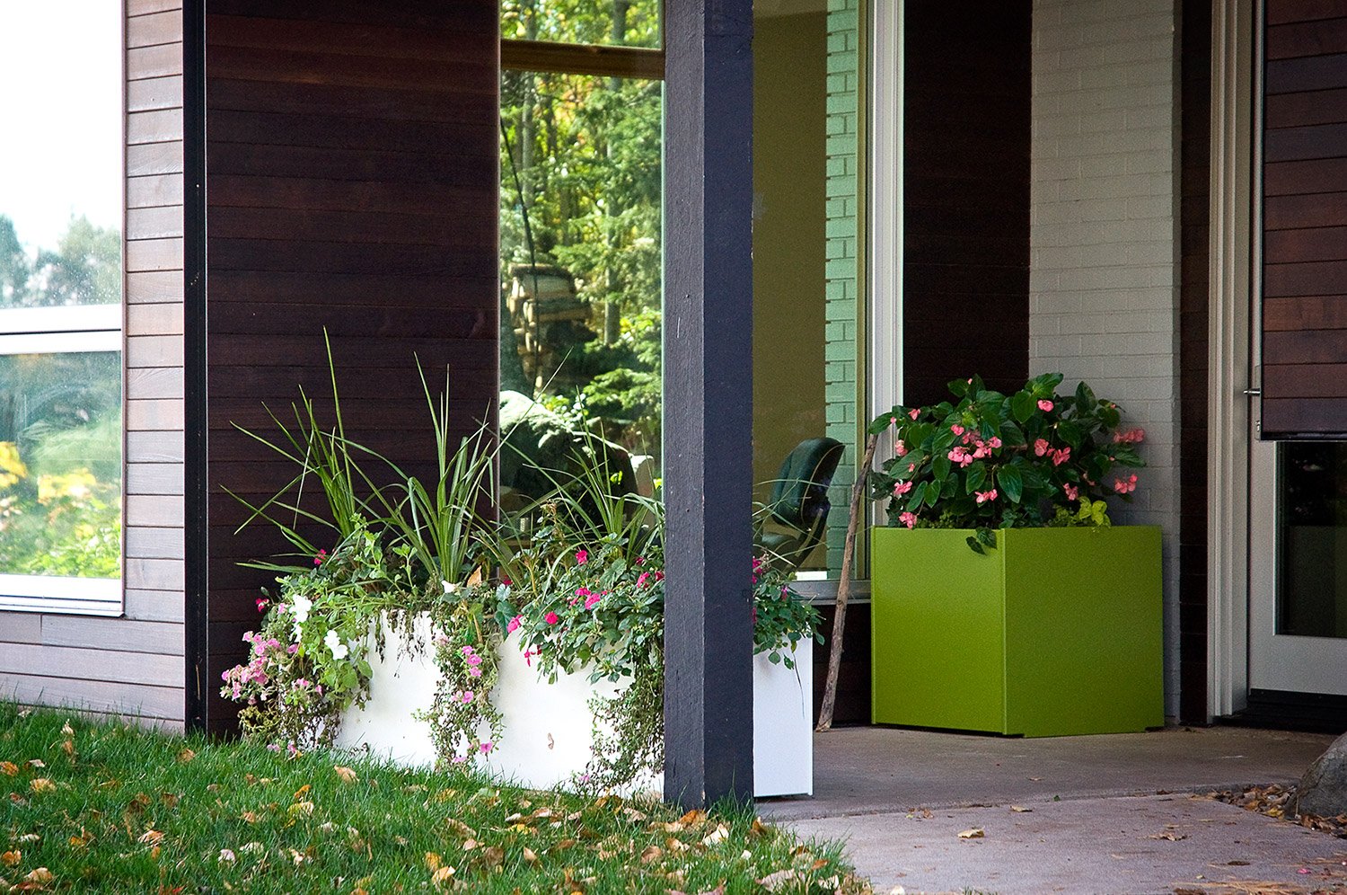 recycled modern planter large