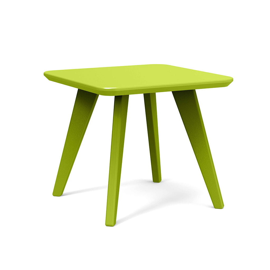 leaf green studio shot of square satellite end table 18 inch
