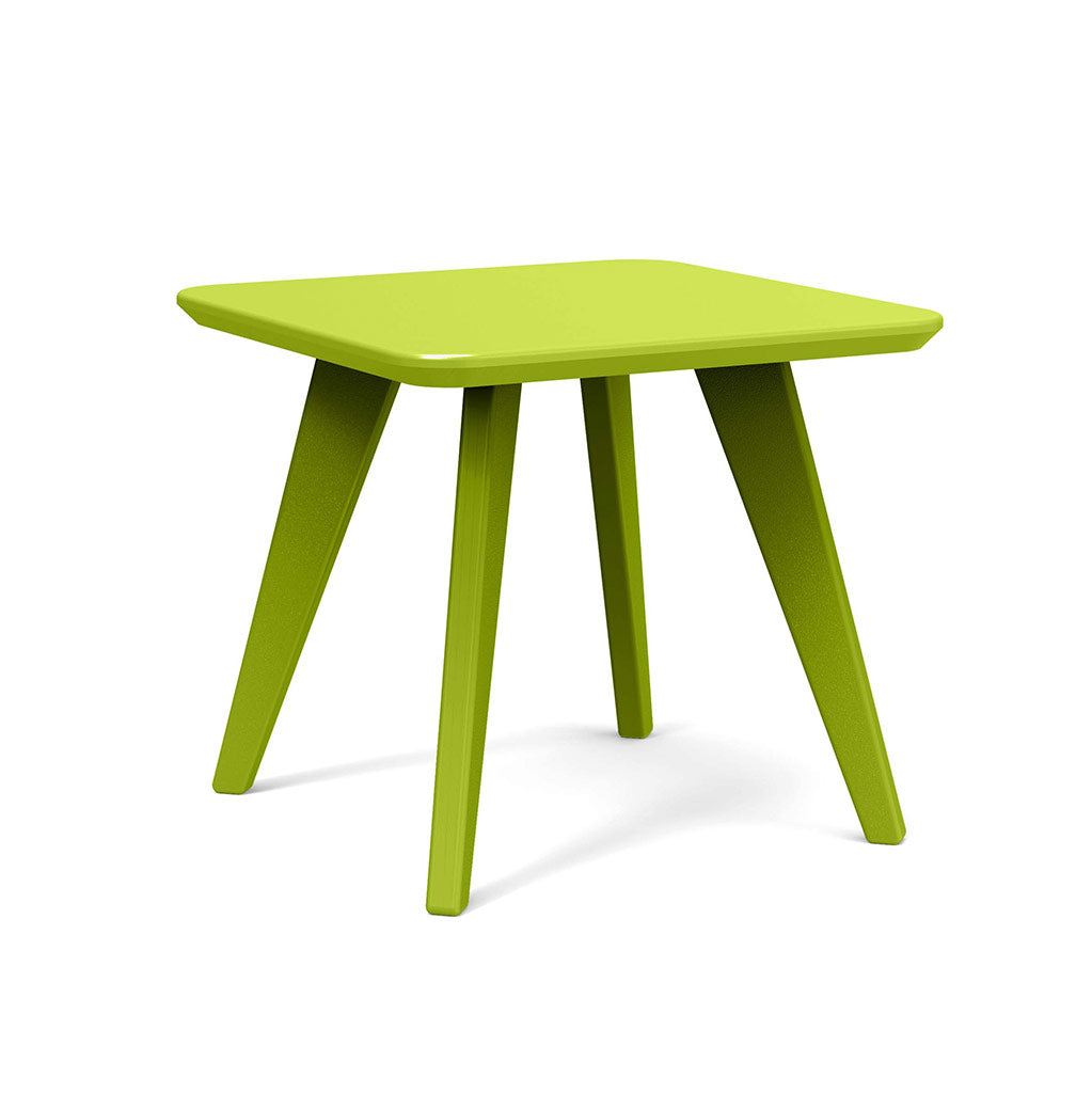 leaf green studio shot of square satellite end table 18 inch