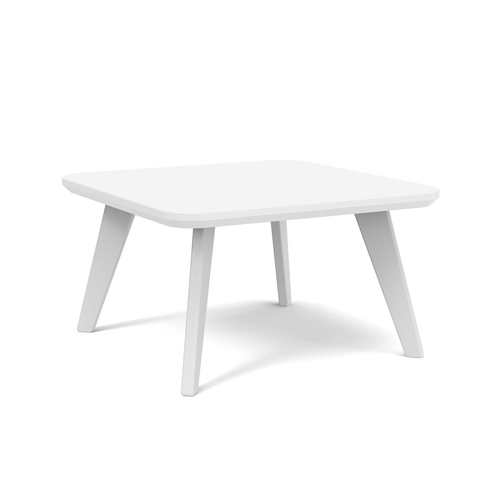 cloud white studio shot of square satellite end table 26 inch