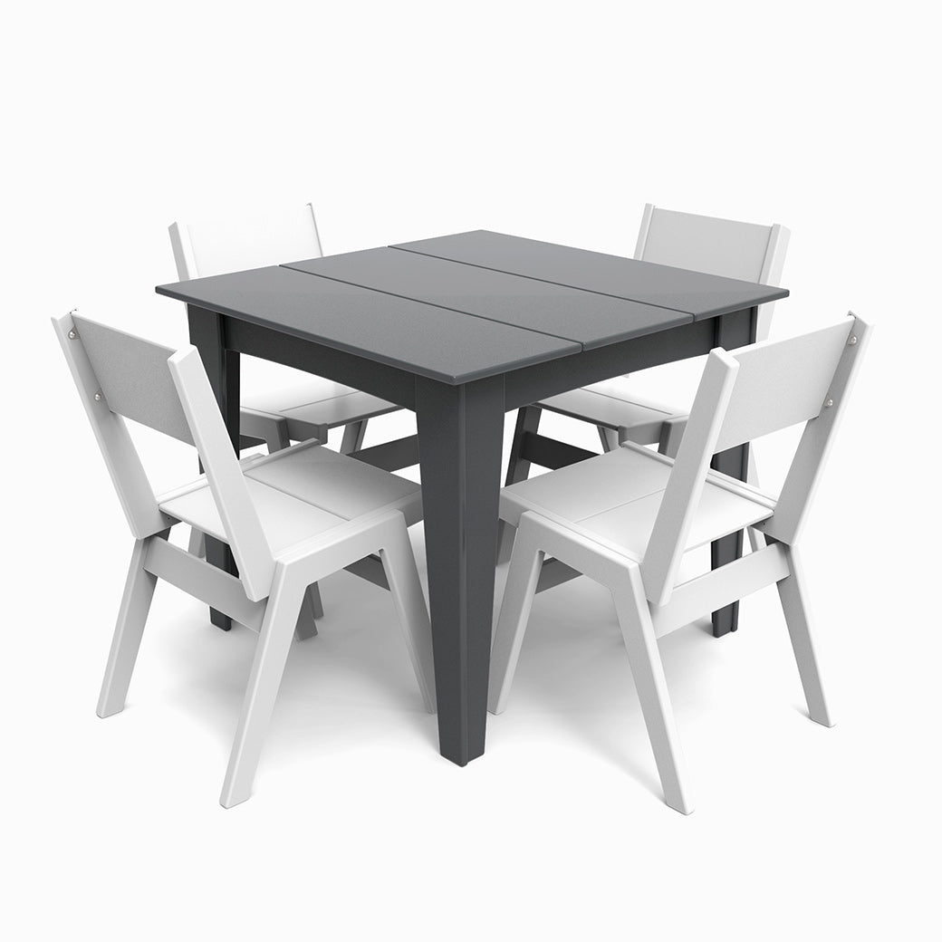 Alfresco Square Table (36) + Alfresco Dining Chairs Cloud White Bundle
