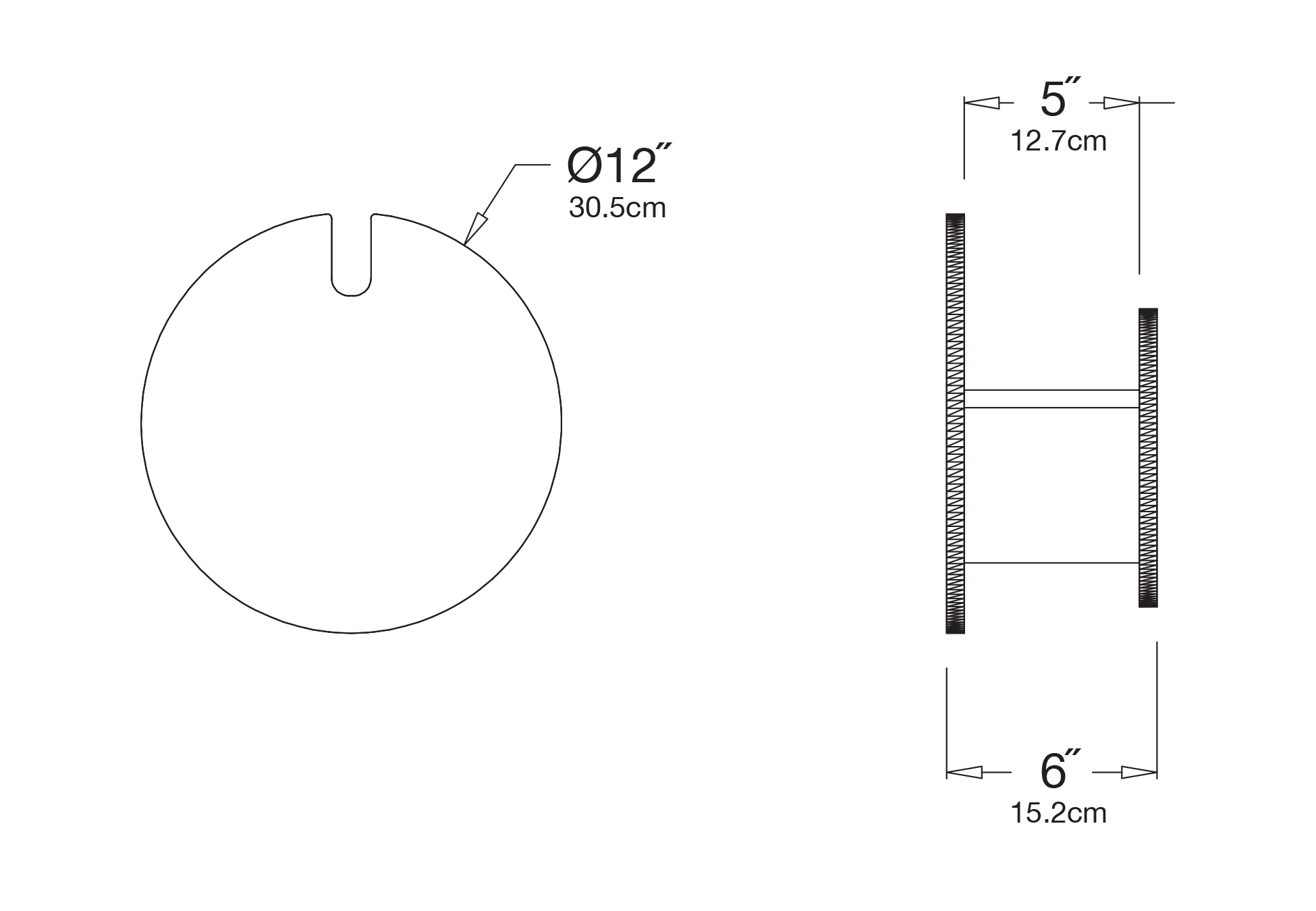 Hoser - Round Hose Reel Dimensions