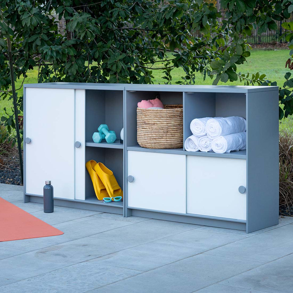 Outdoor Storage Slider Cubby Cabinet – Loll Designs