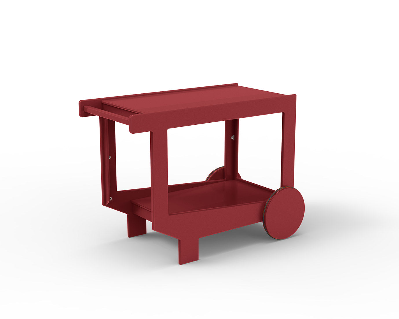 Outdoor Modern Bar Cart Made from Recycled Material by Loll Designs