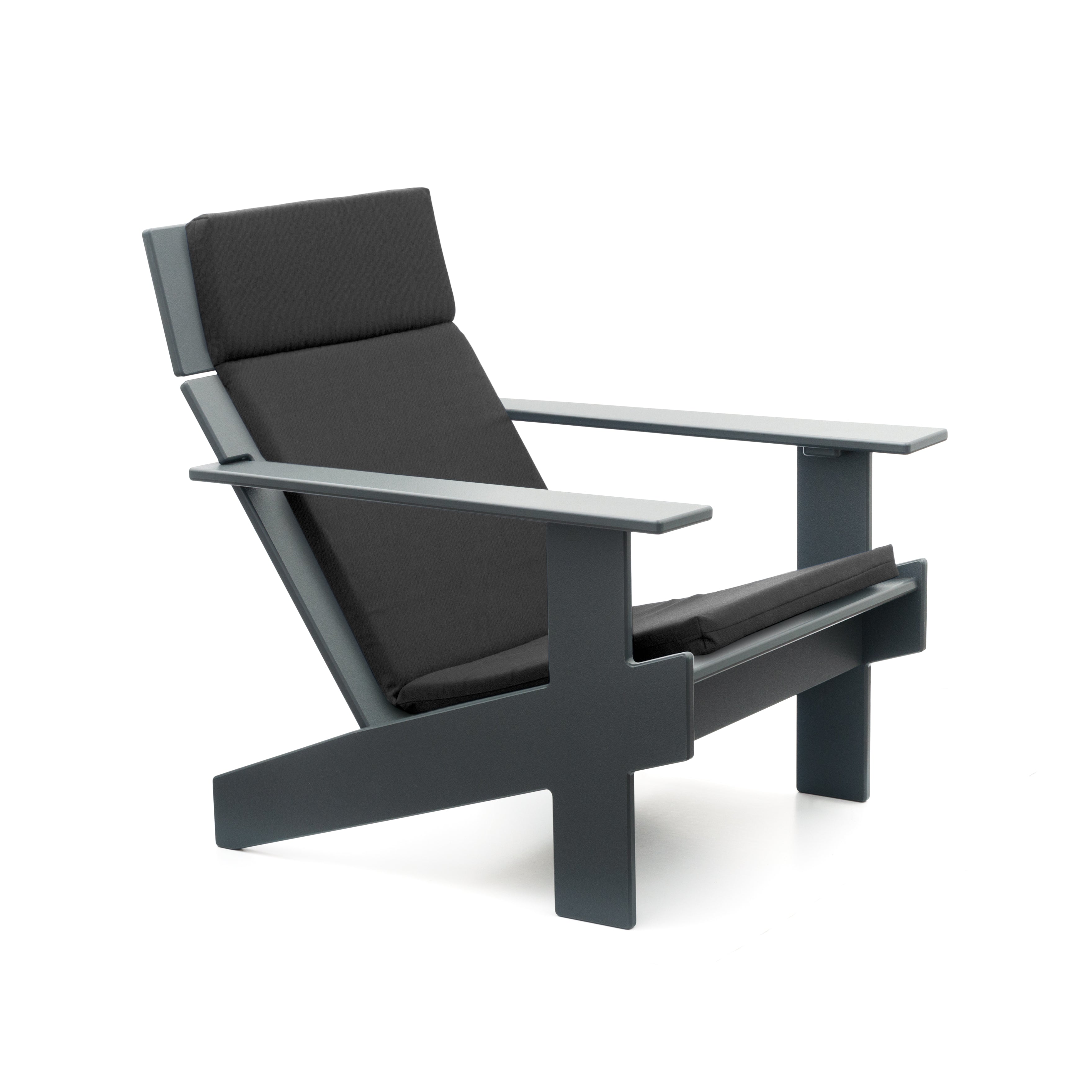 Black Lollygagger Lounges + Charcoal Lollygagger Lounge Cushions Bundle