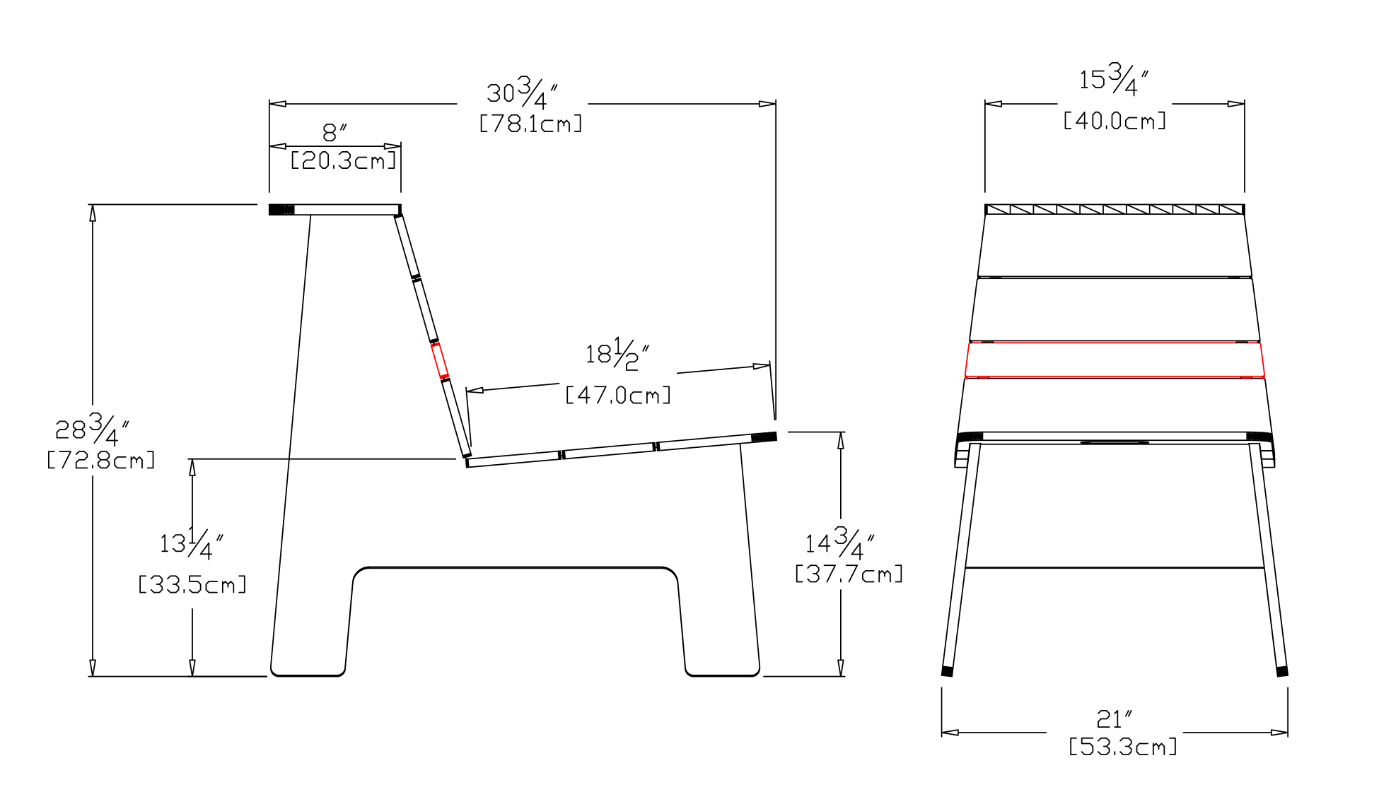 Racer Lounge Chair Dimensions