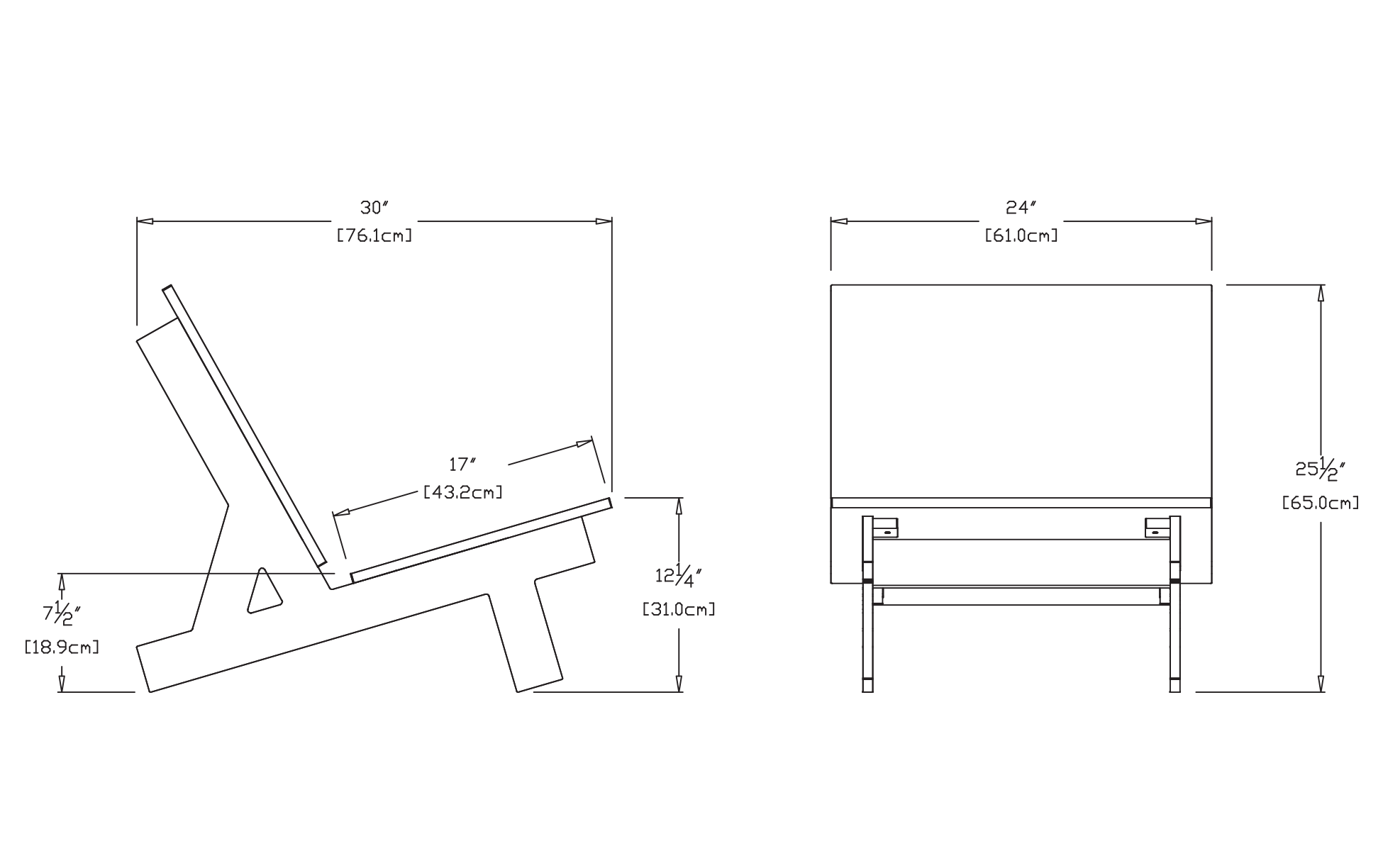 Taavi Chair Dimensions