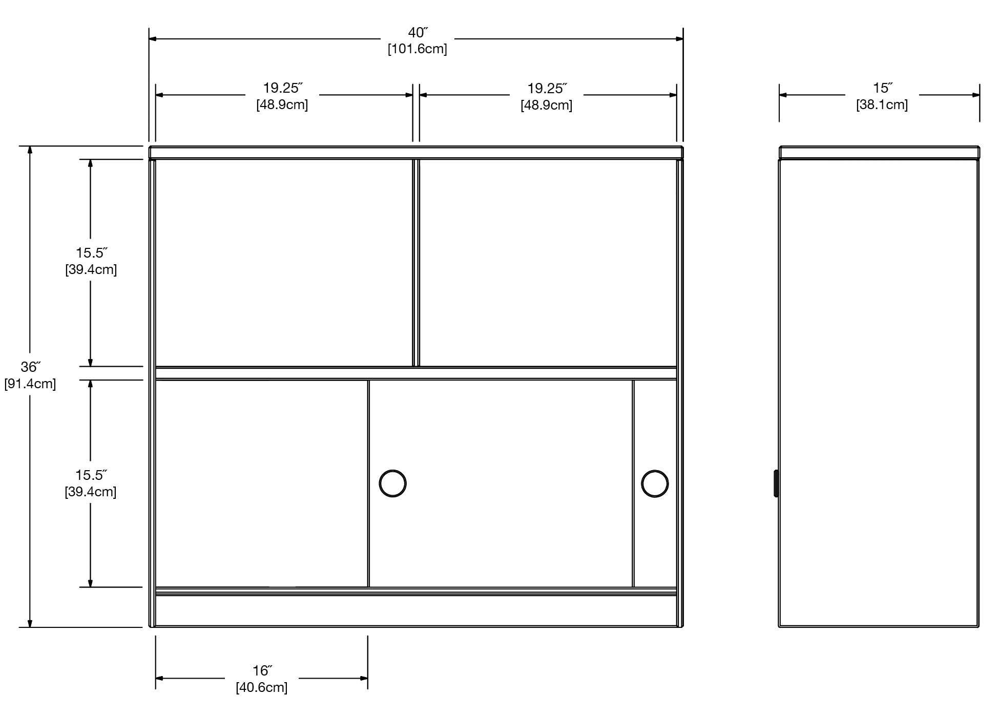 Slider Cubby Cabinet Dimensions