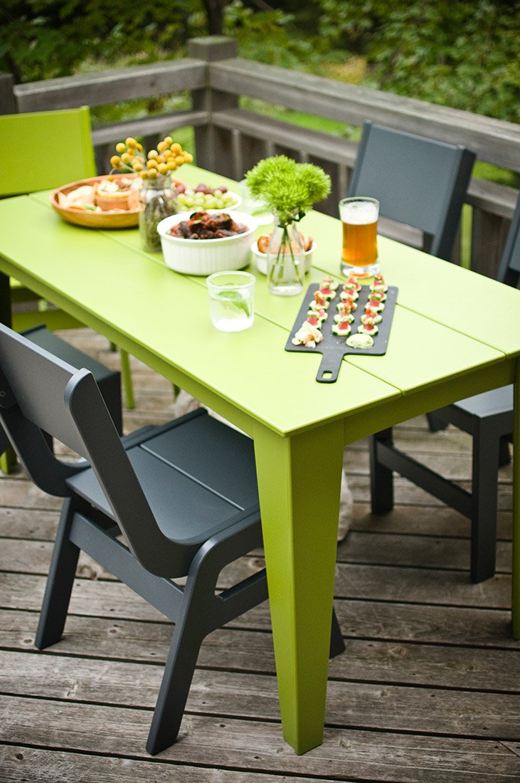 alfresco outdoor dining table chair