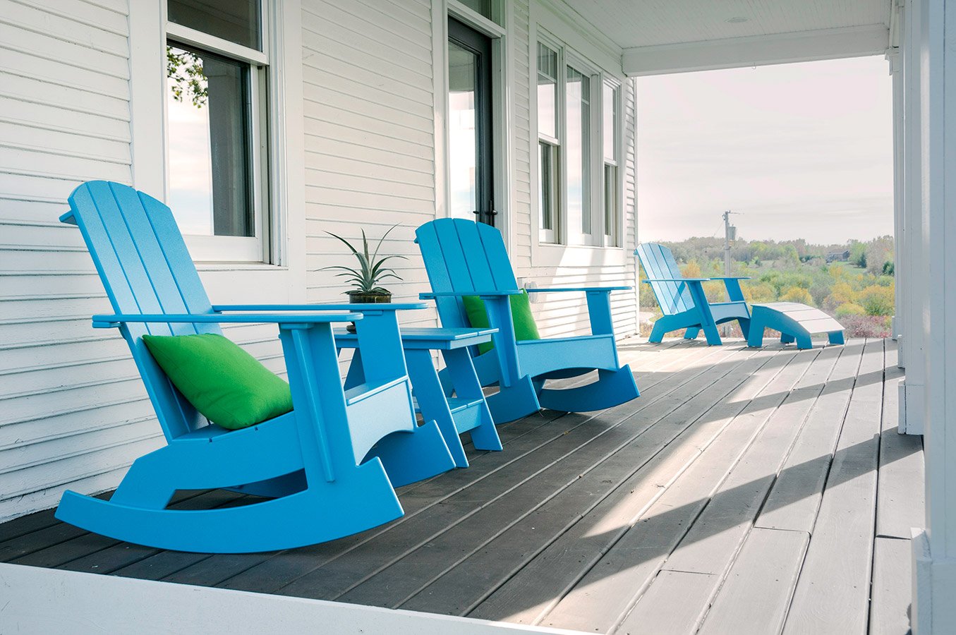 Painted Blue Rocker rockers – Loll Designs