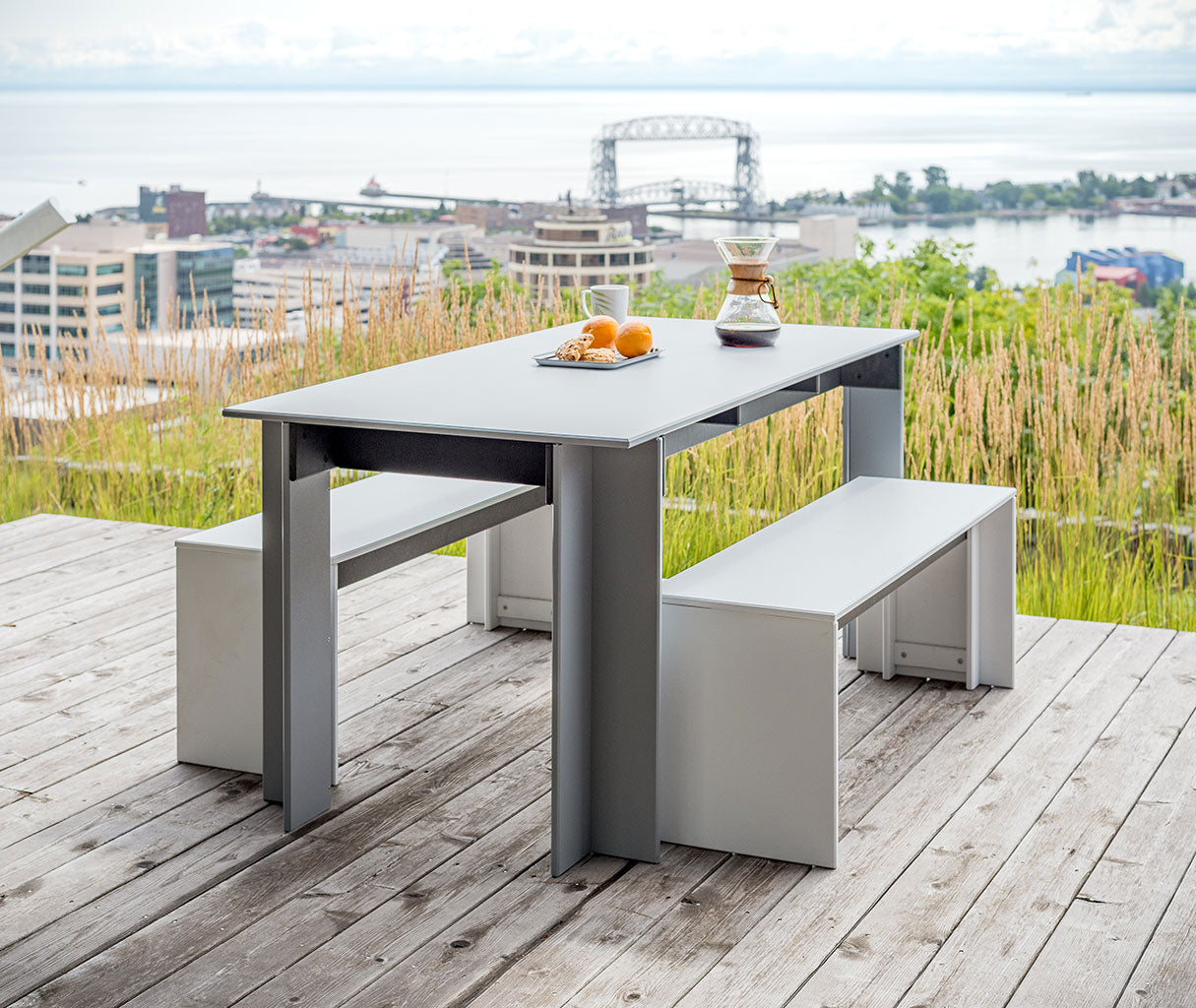 Designed by Duluth architect David Salmela, the 65-inch Hall Table fro ...