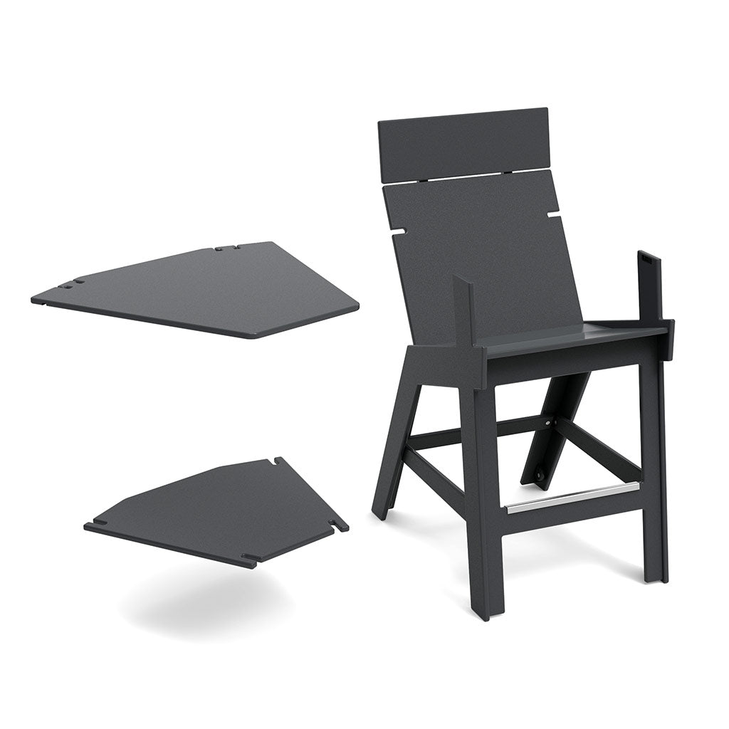 Lollygagger Hi-Rise Armless Chair with Bridge 40
