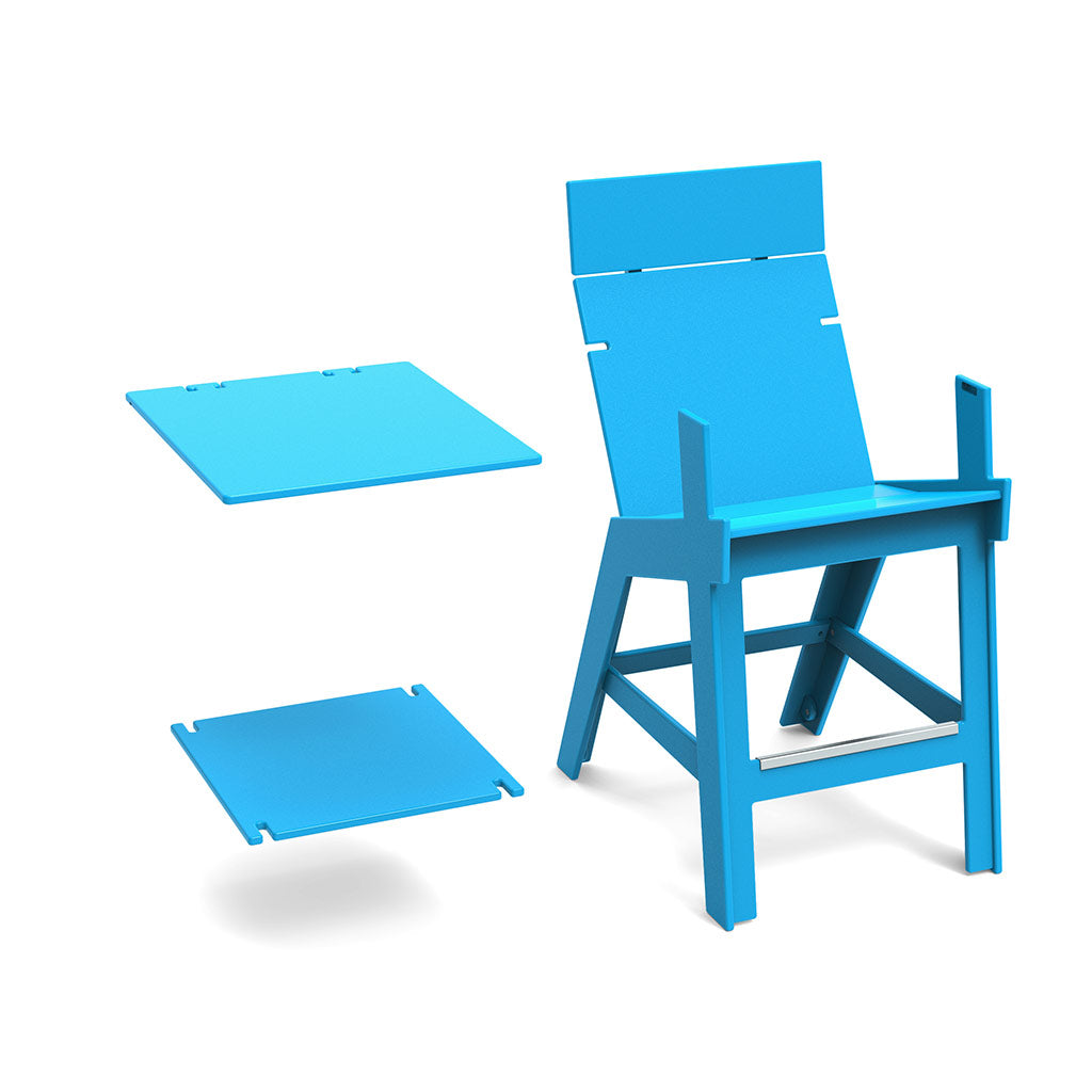 Lollygagger Hi-Rise Armless Chair with Bridge