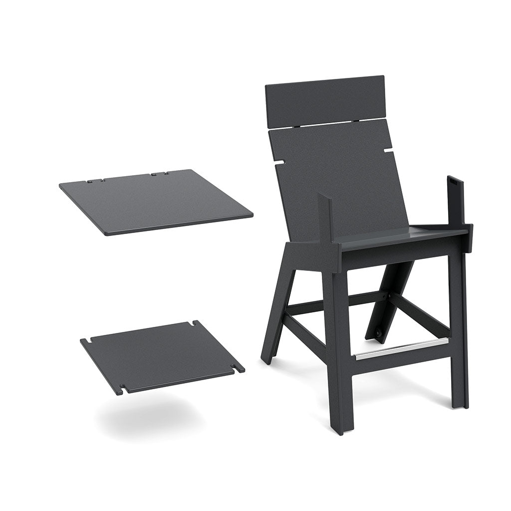 Lollygagger Hi-Rise Armless Chair with Bridge